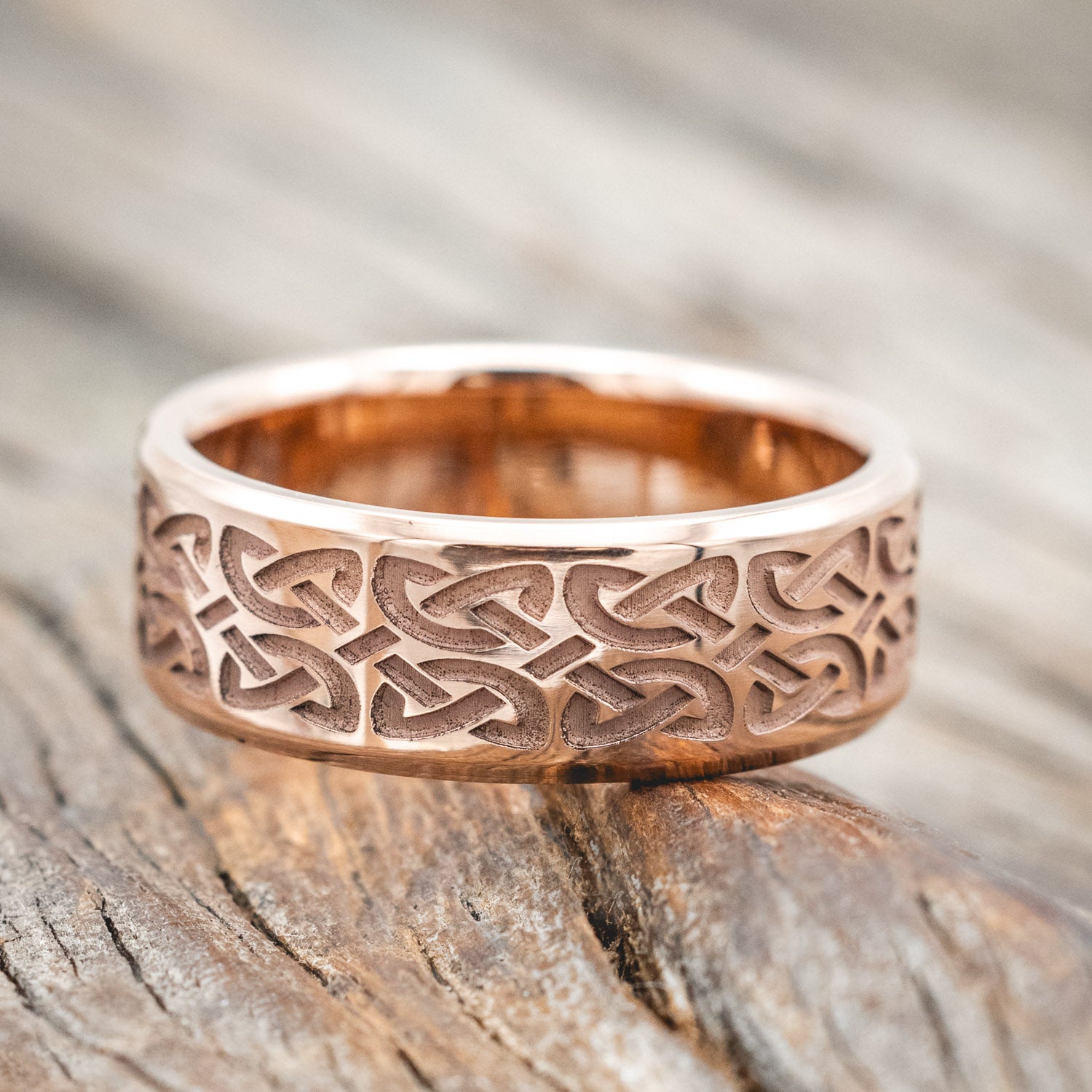 MATCHING SET OF CELTIC LOVE KNOT WEDDING BANDS-Staghead Designs