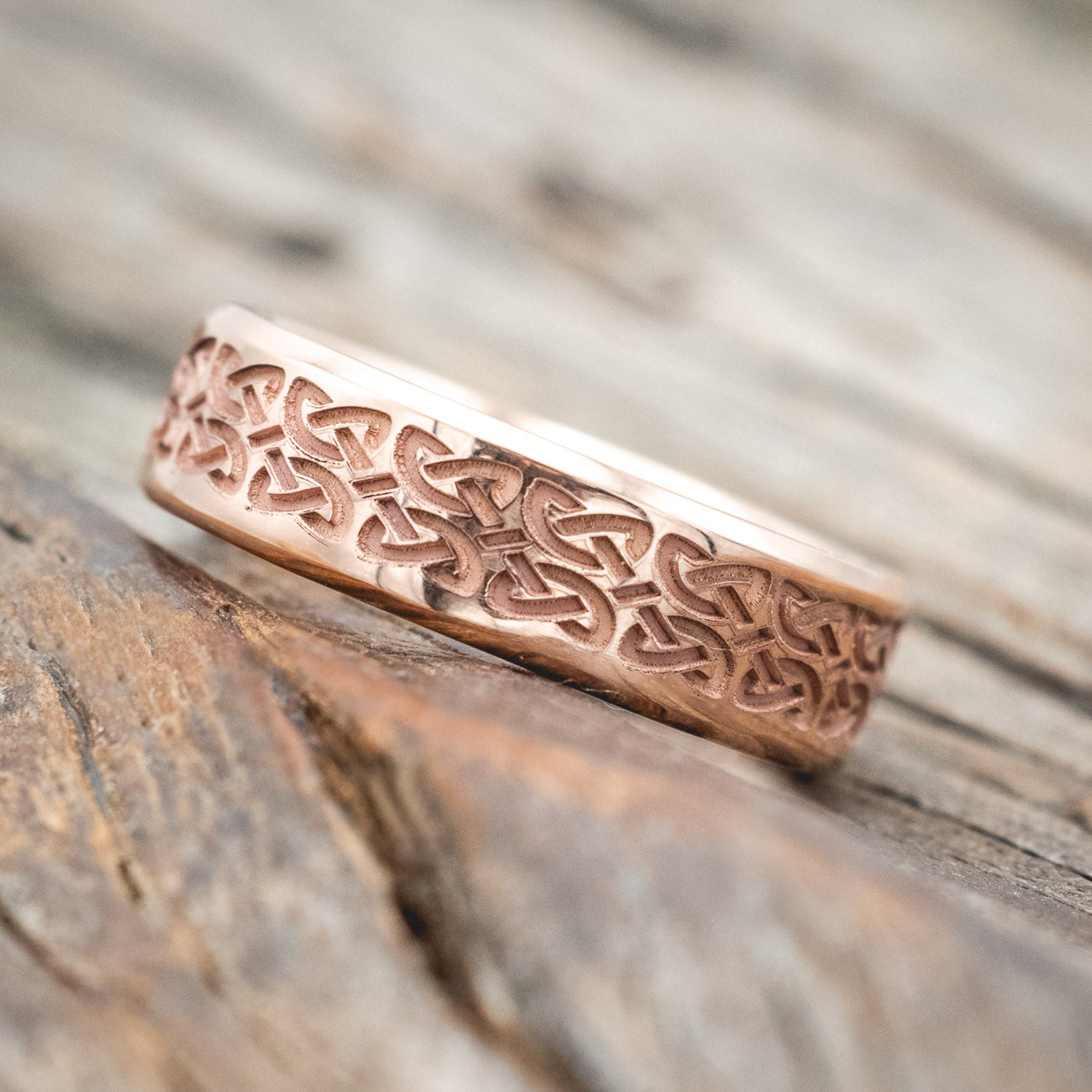 MATCHING SET OF CELTIC LOVE KNOT WEDDING BANDS-Staghead Designs