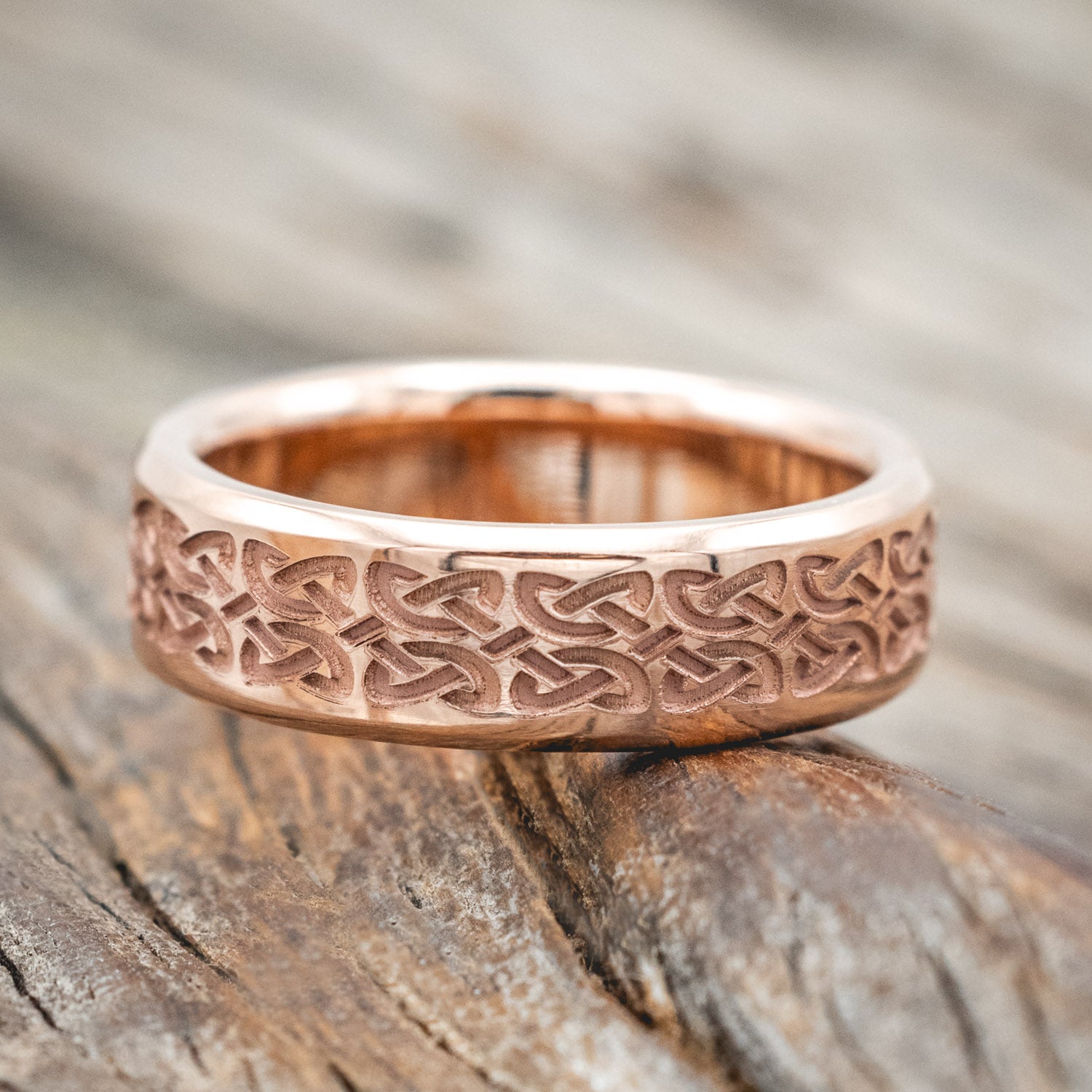 MATCHING SET OF CELTIC LOVE KNOT WEDDING BANDS-Staghead Designs