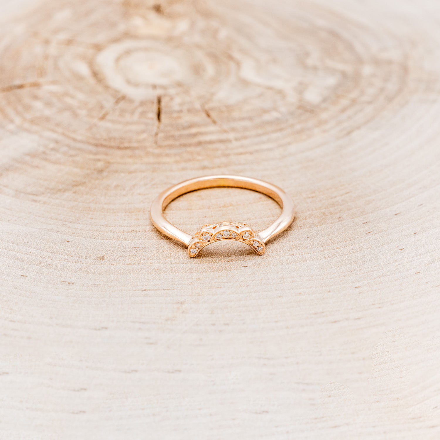 "JANE" - OVAL CUT MOISSANITE ENGAGEMENT RING WITH DIAMOND ACCENTS & TRACER-16