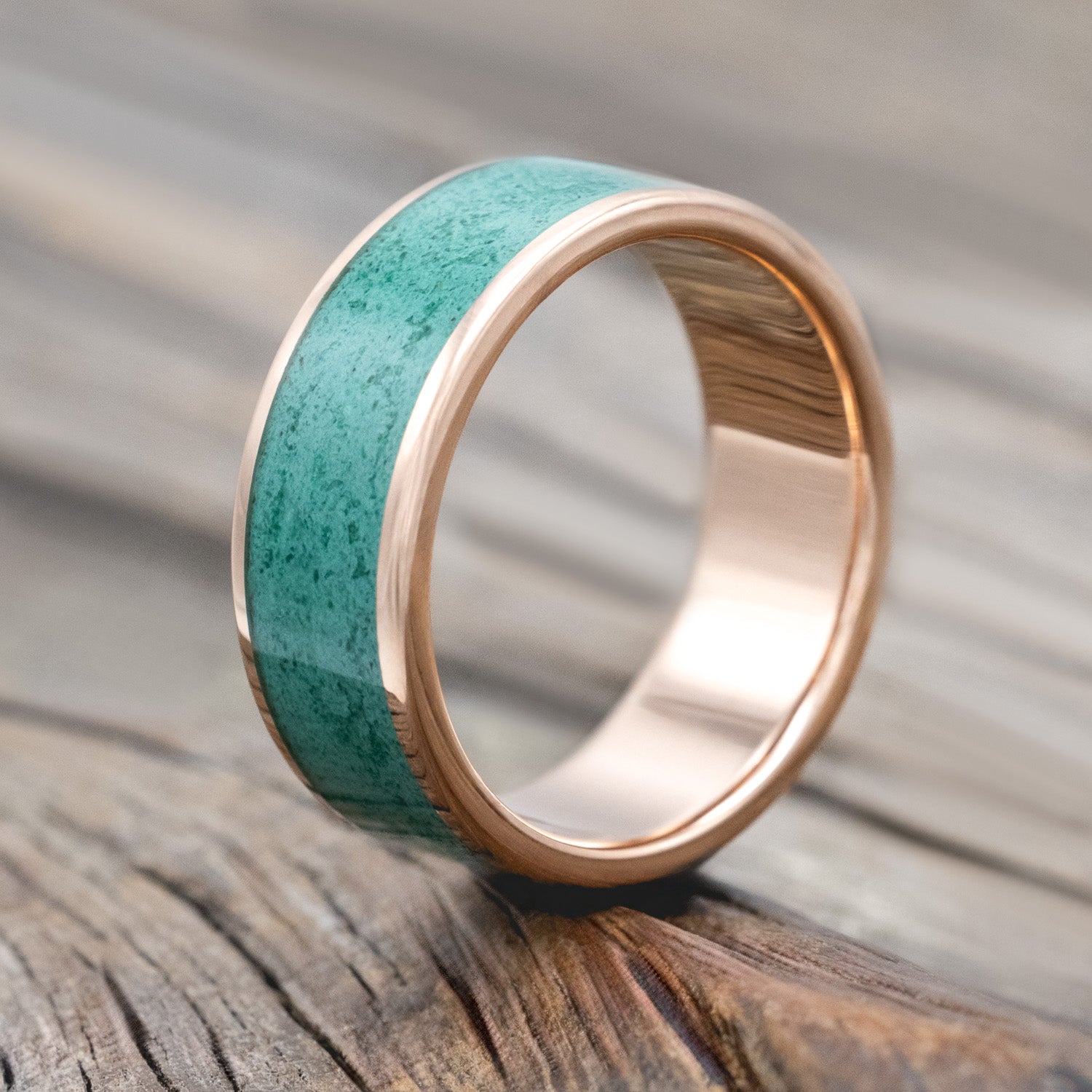 "RAINIER" - MALACHITE WEDDING BAND-Staghead Designs