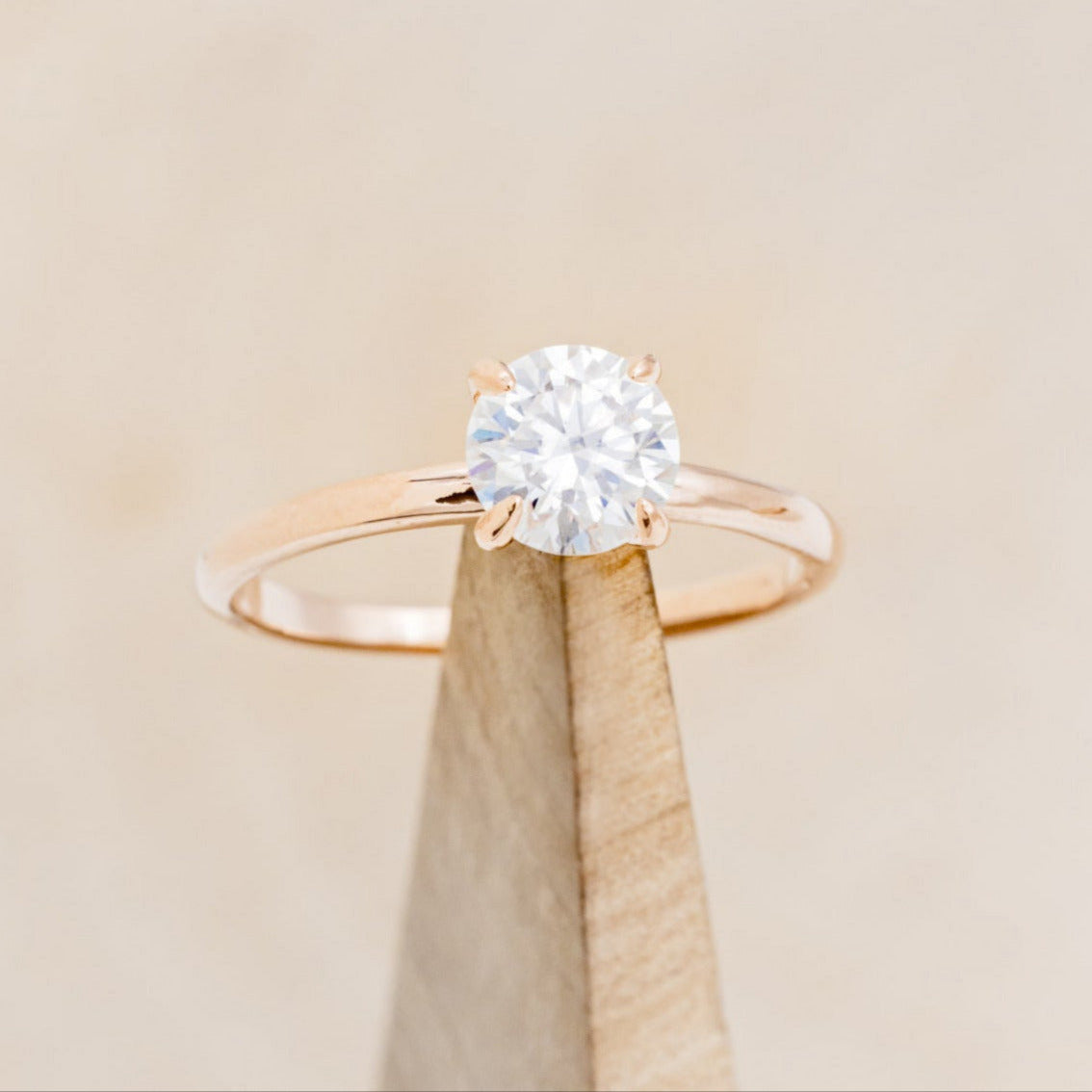 ROUND CUT MOISSANITE SOLITAIRE ENGAGEMENT RING-7