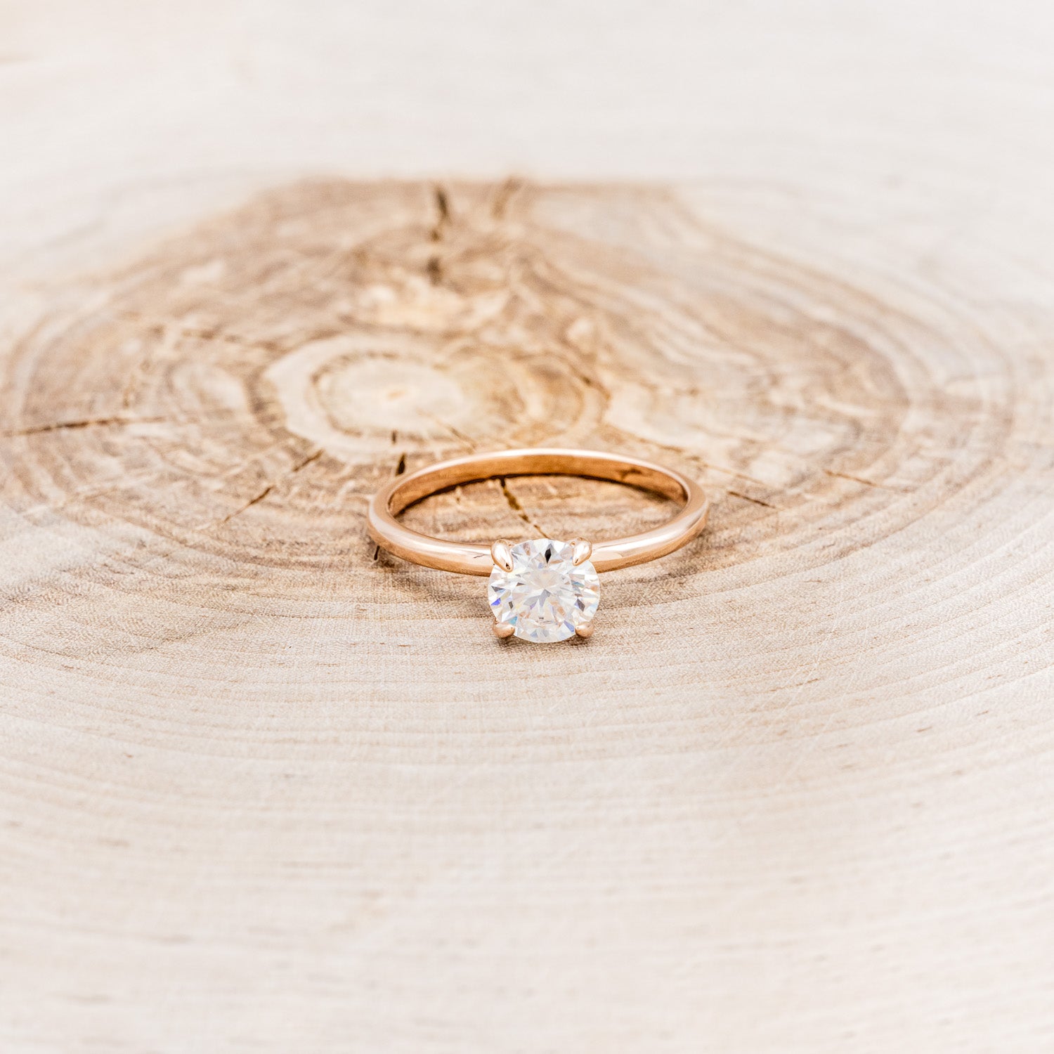 ROUND CUT MOISSANITE SOLITAIRE ENGAGEMENT RING-10