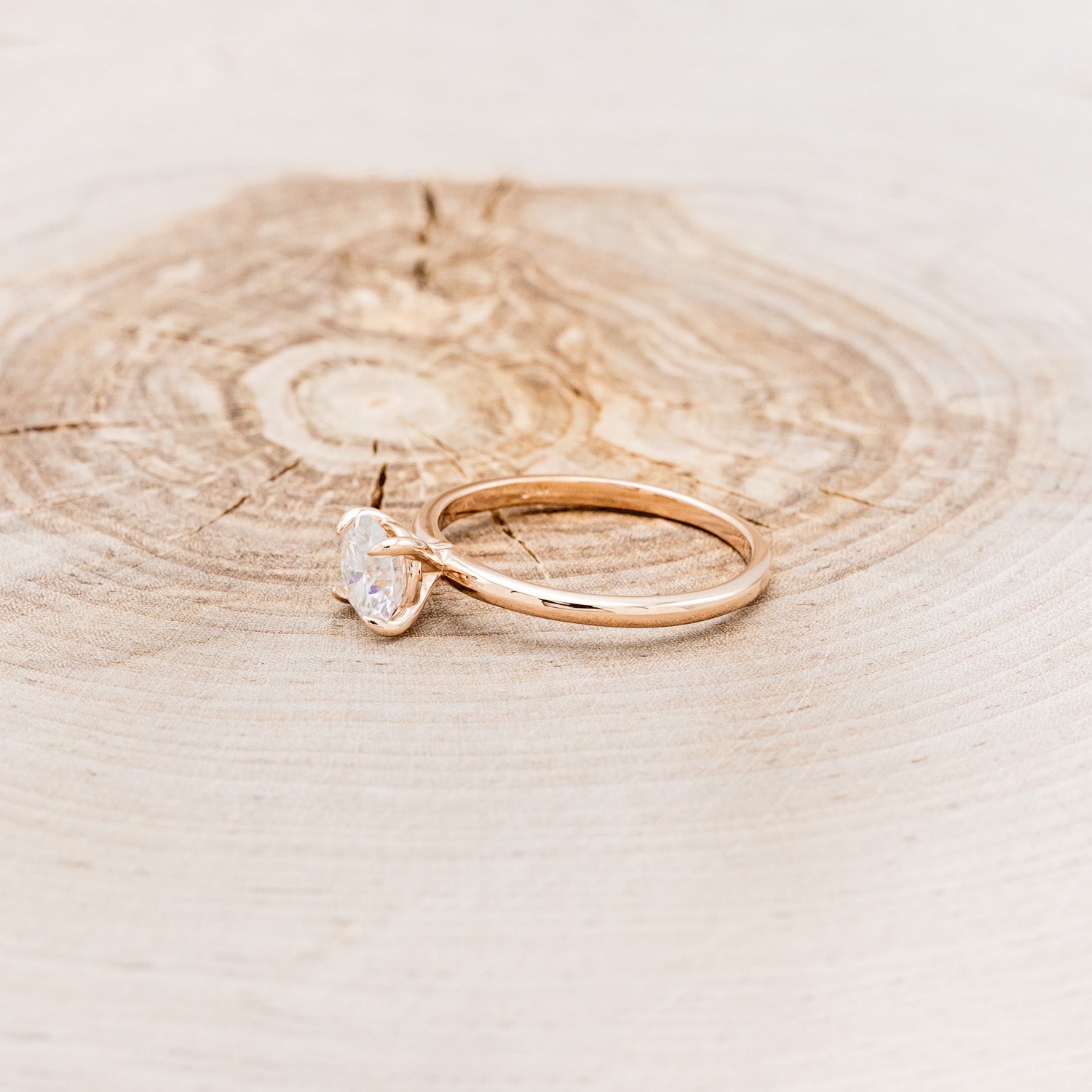 ROUND CUT MOISSANITE SOLITAIRE ENGAGEMENT RING-9