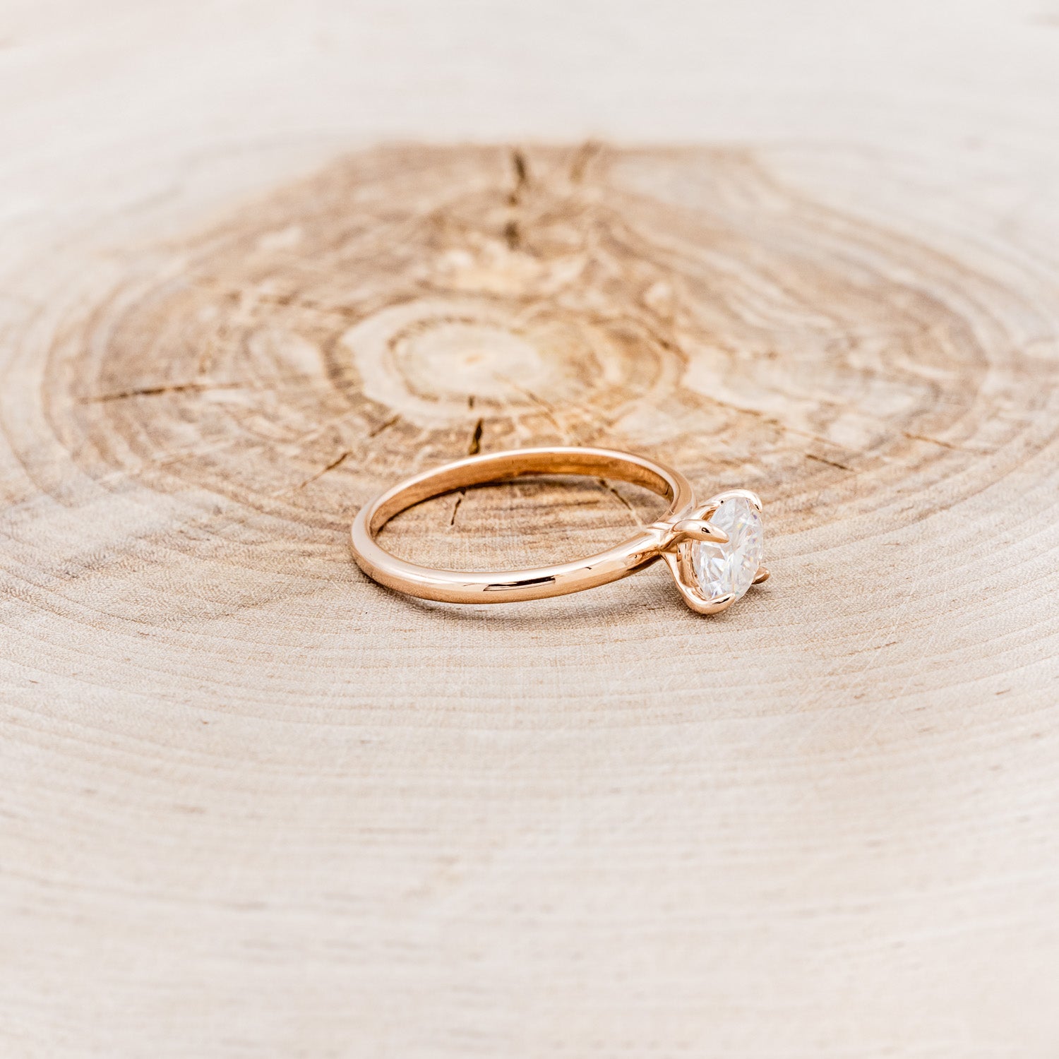 ROUND CUT MOISSANITE SOLITAIRE ENGAGEMENT RING-8