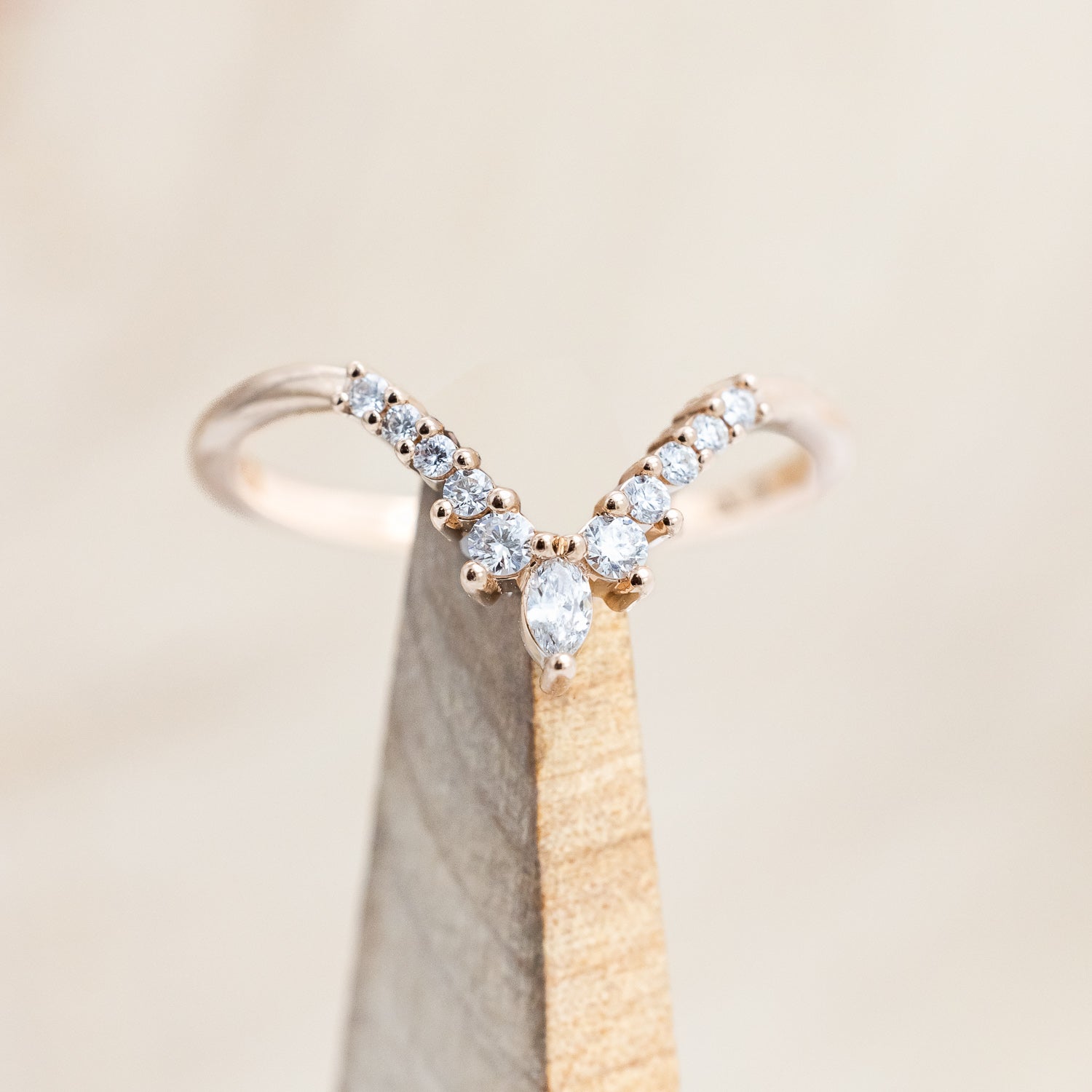 "SAGE" - BRIDAL SUITE - KITE CUT MOSS AGATE ENGAGEMENT RING WITH DIAMOND ACCENTS & TRACERS-Staghead Designs