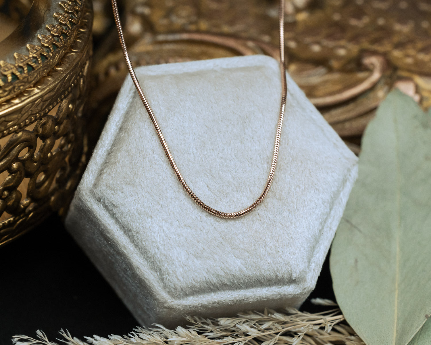 14K GOLD SNAKE CHAIN-Staghead Designs