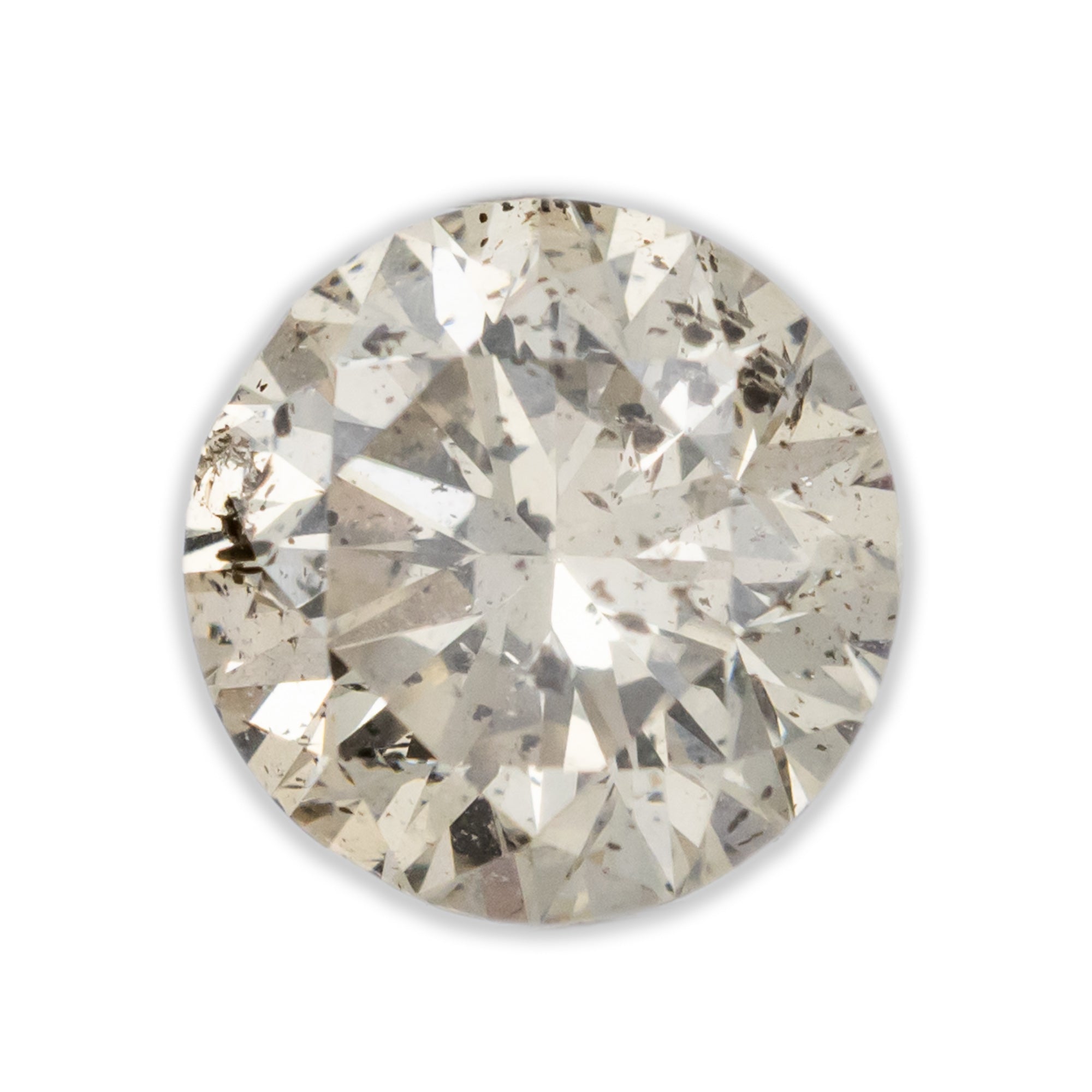 0.74ct 5.67mm ROUND BRILLIANT CUT CHAMPAGNE DIAMOND-Staghead Designs