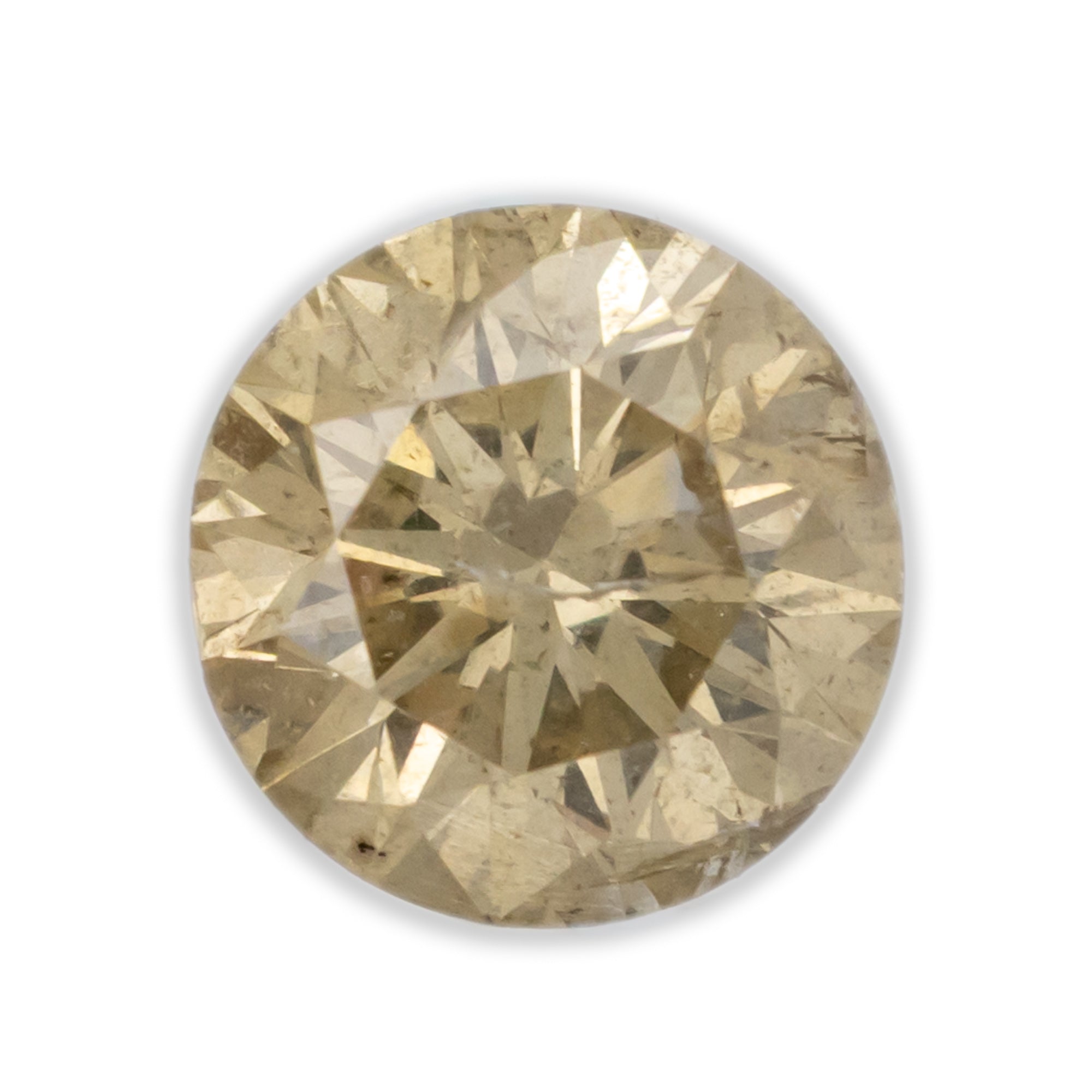 1.01ct 6.11mm ROUND BRILLIANT CUT CHAMPAGNE DIAMOND-Staghead Designs