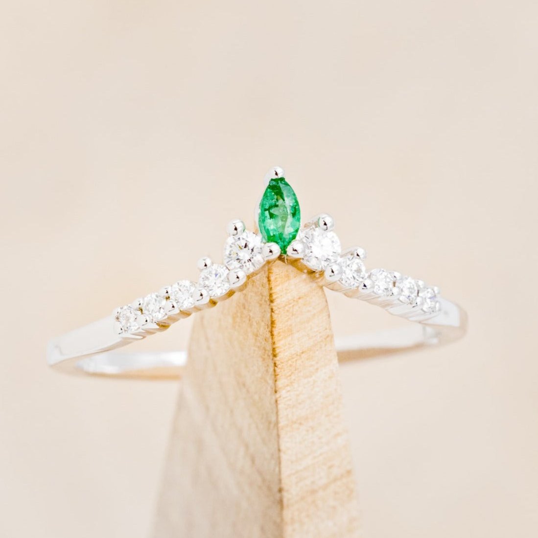 "SAGE" - TRACER WITH EMERALD & DIAMOND ACCENTS-1