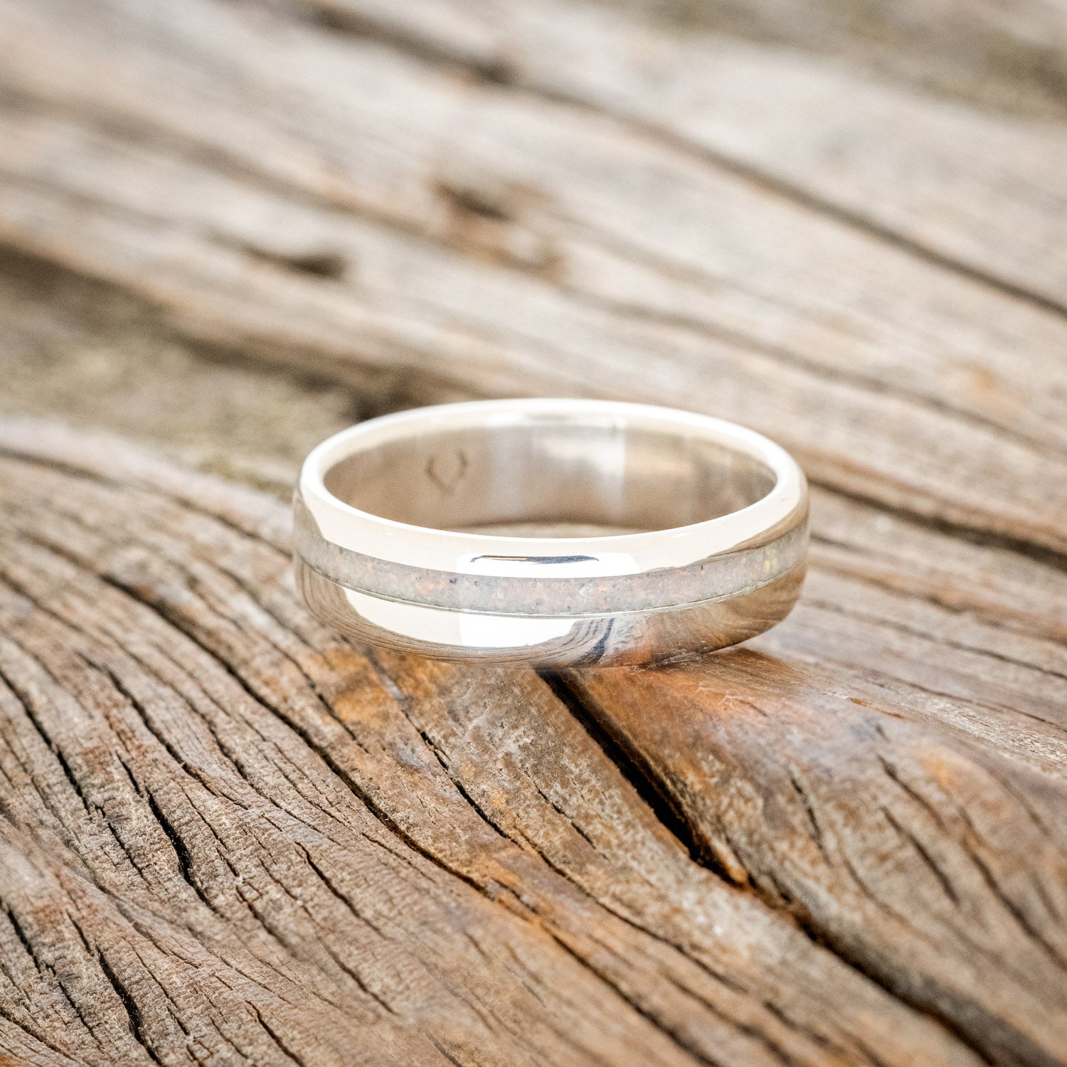 "VERTIGO" - FIRE & ICE OPAL WEDDING BAND-6