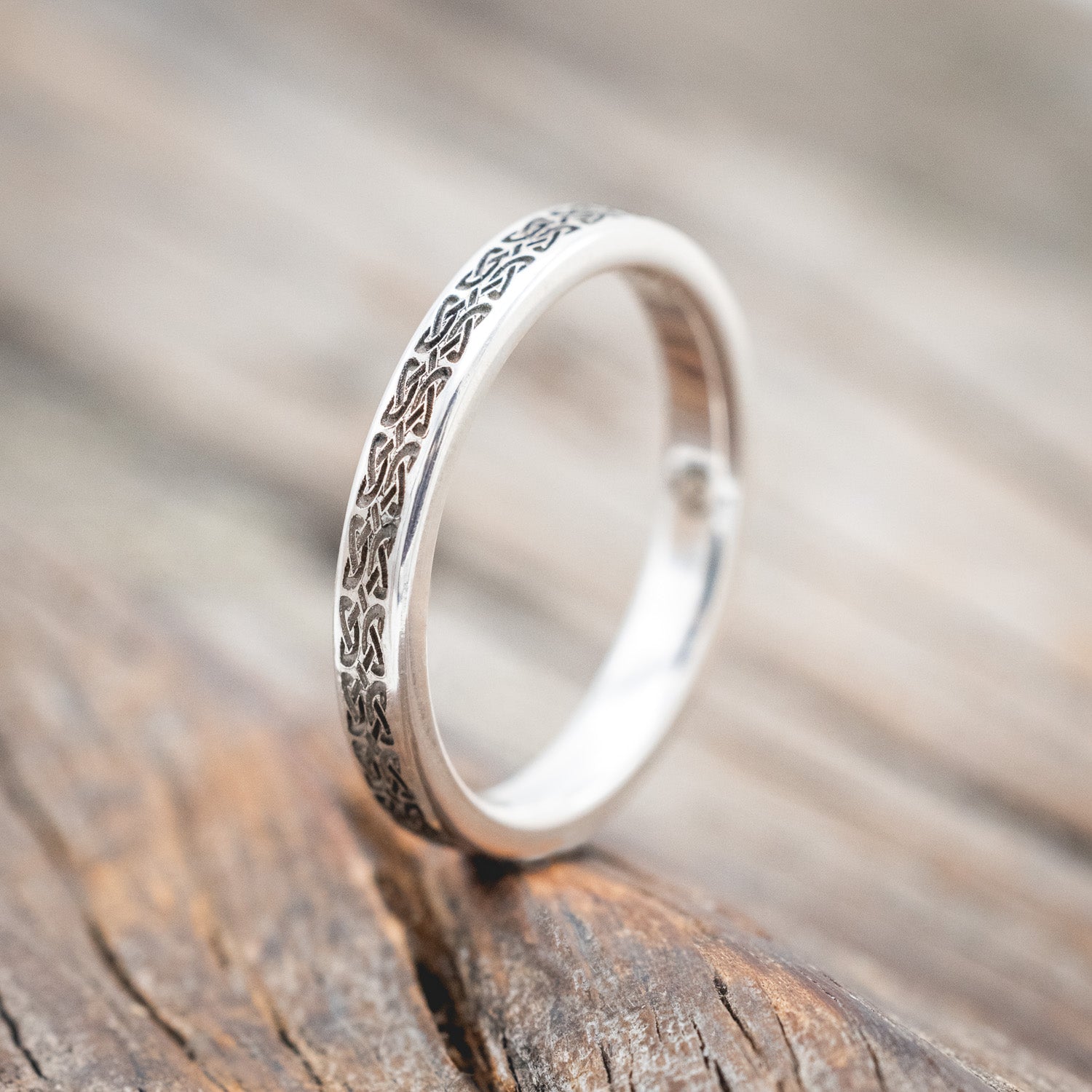 CELTIC LOVE KNOT WEDDING BAND-Staghead Designs