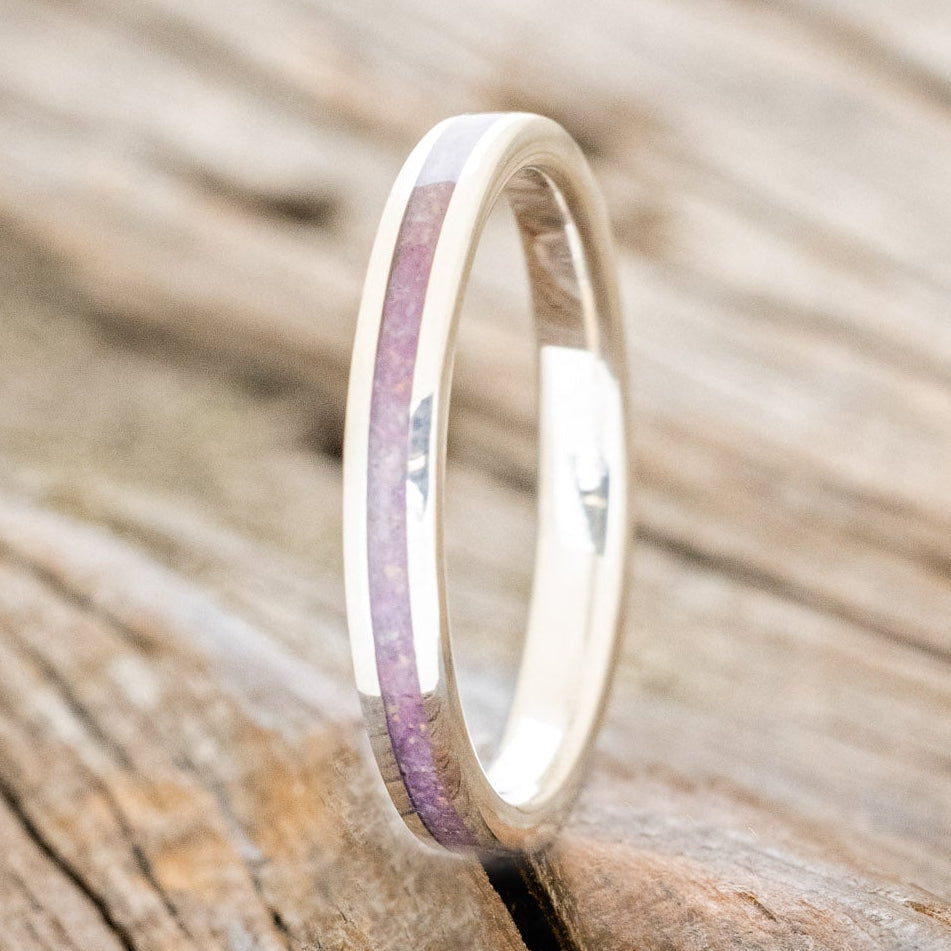"ETERNA" - SUGILITE WITH FIRE & ICE OPAL STACKING BAND-7