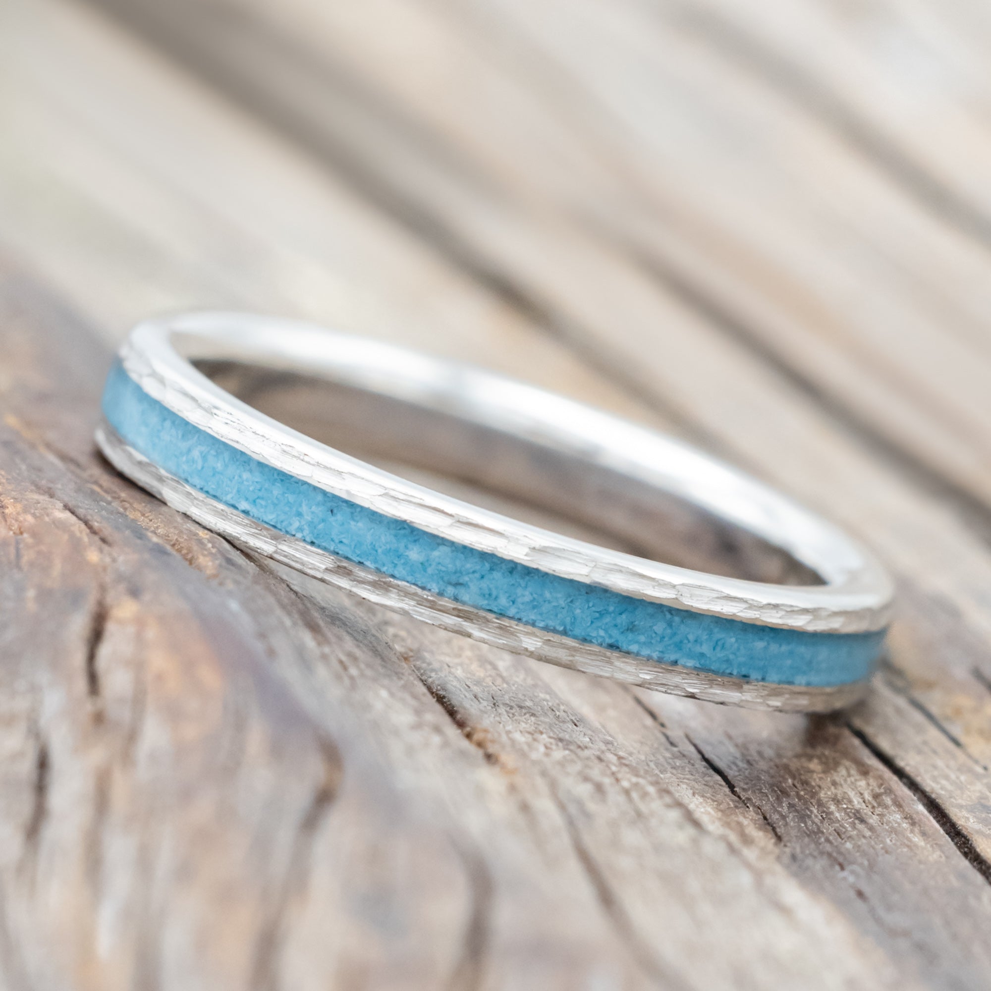 "ETERNA" - TURQUOISE STACKING BAND-Staghead Designs