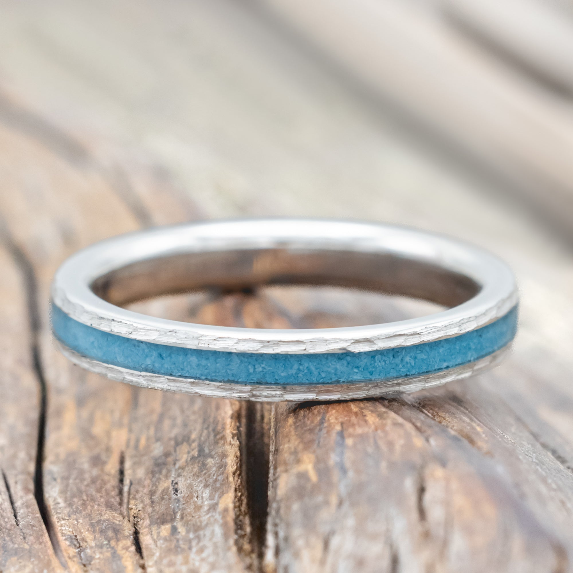 "ETERNA" - TURQUOISE STACKING BAND-Staghead Designs