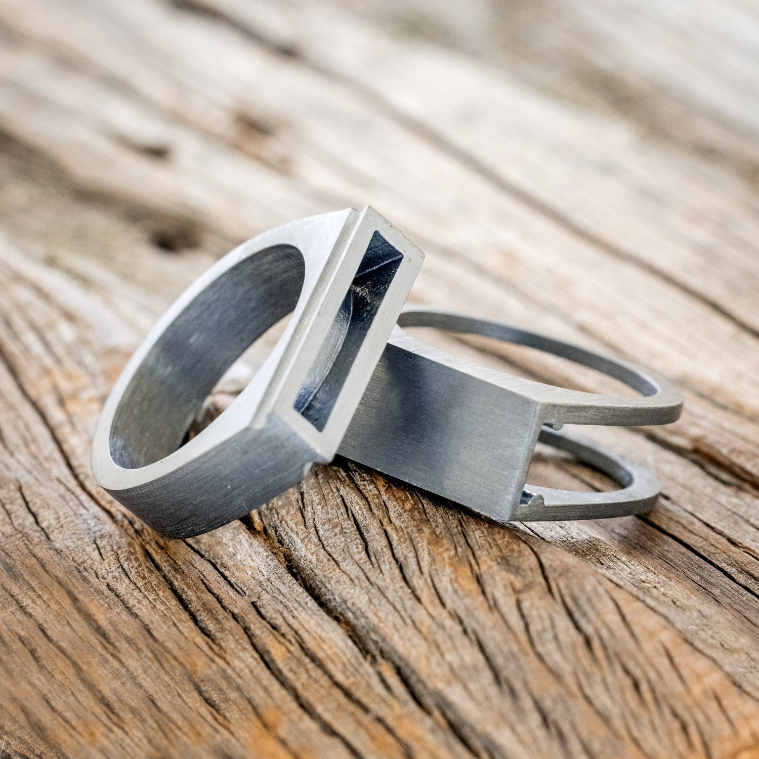 "HEMLOCK" - CUSTOMIZABLE SILVER POISON RING WITH A DARKNESS TREATMENT FINISH-8