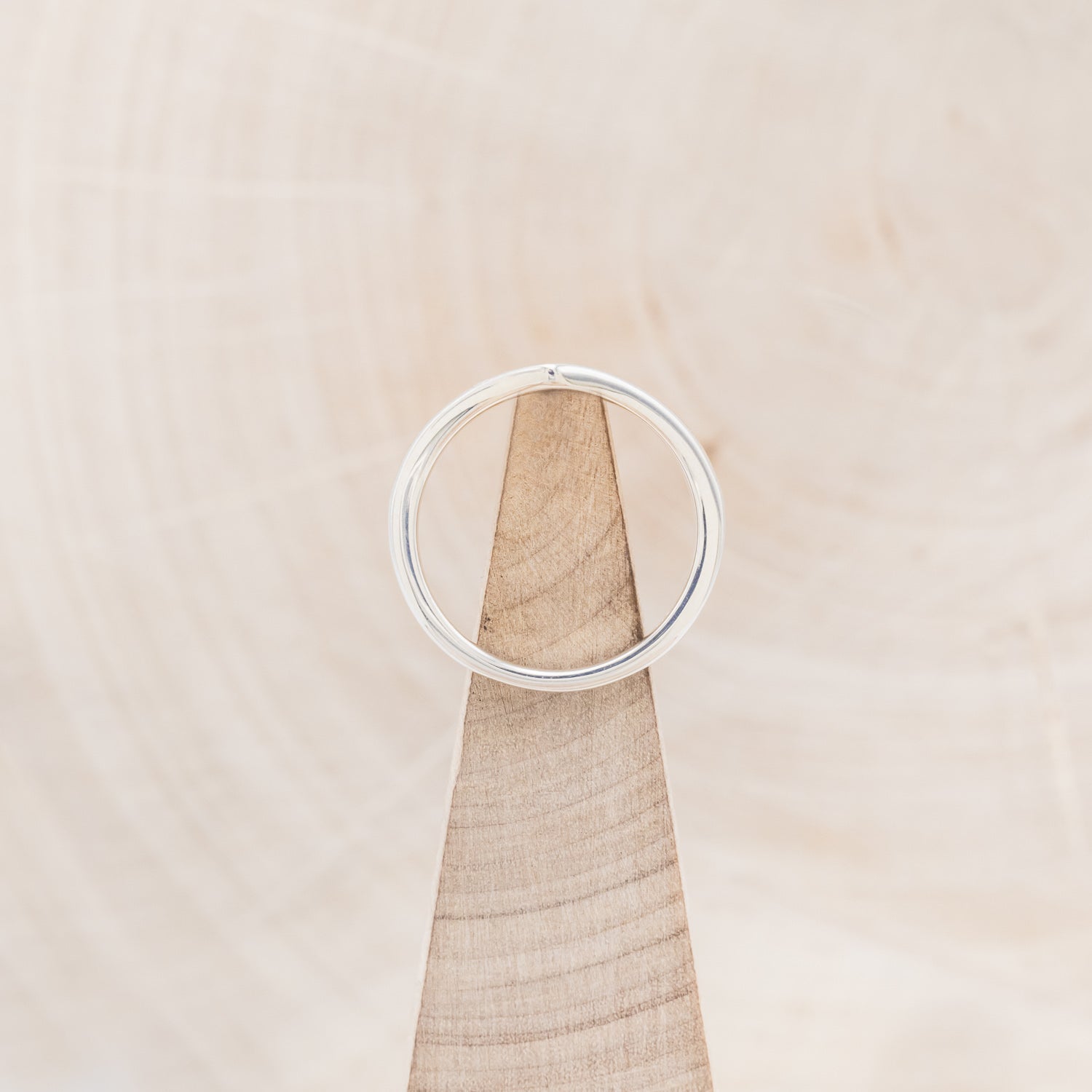 "KIDA" - V-SHAPE STACKING WEDDING BAND WITH MALACHITE INLAY-6