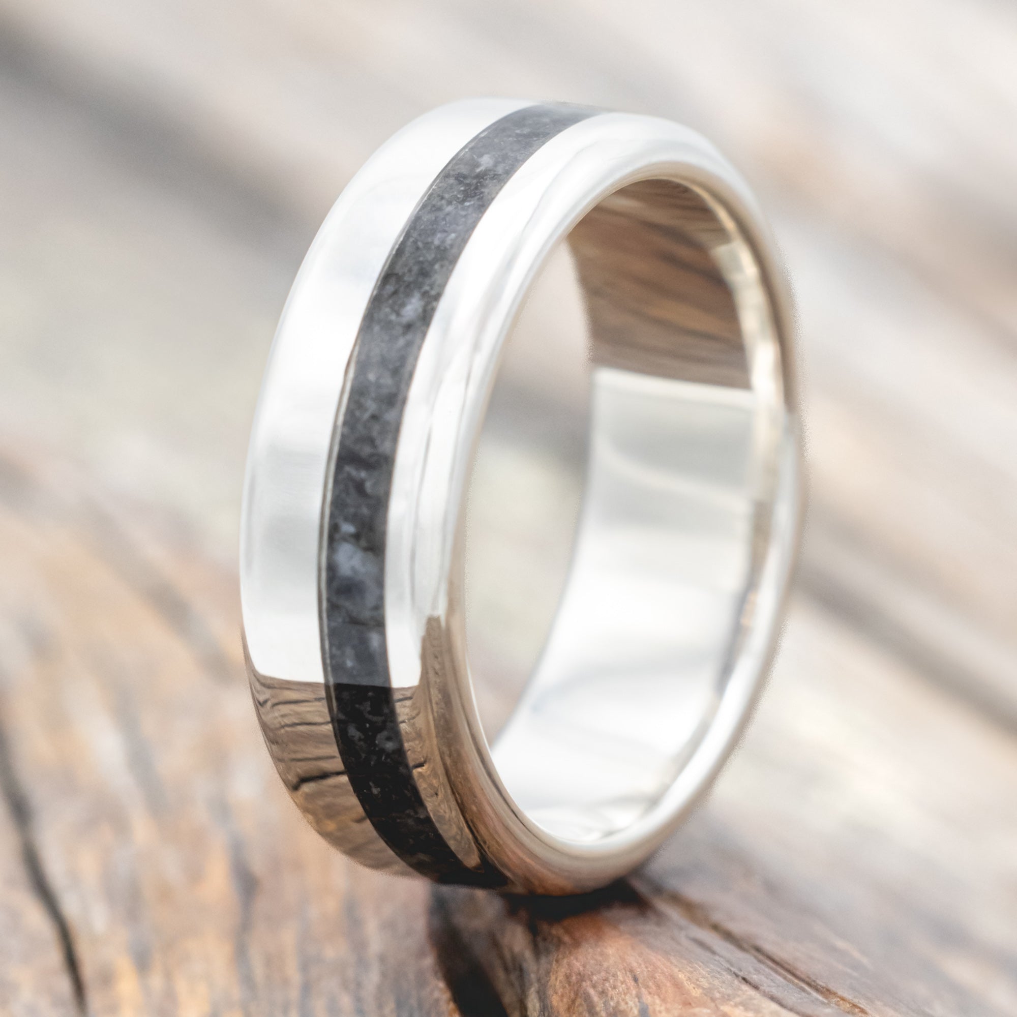 "VERTIGO" - MOONSTONE WEDDING RING-Staghead Designs