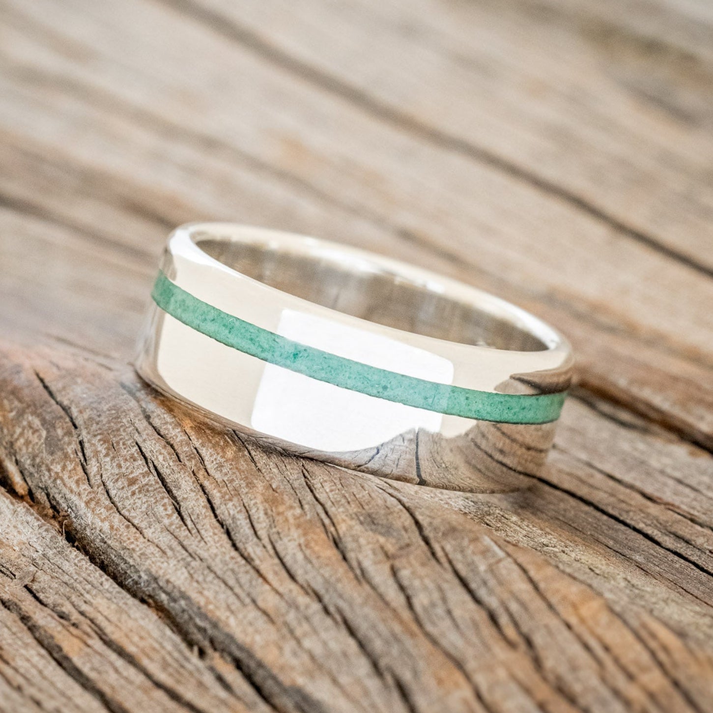 "VERTIGO" - MALACHITE WEDDING RING-8