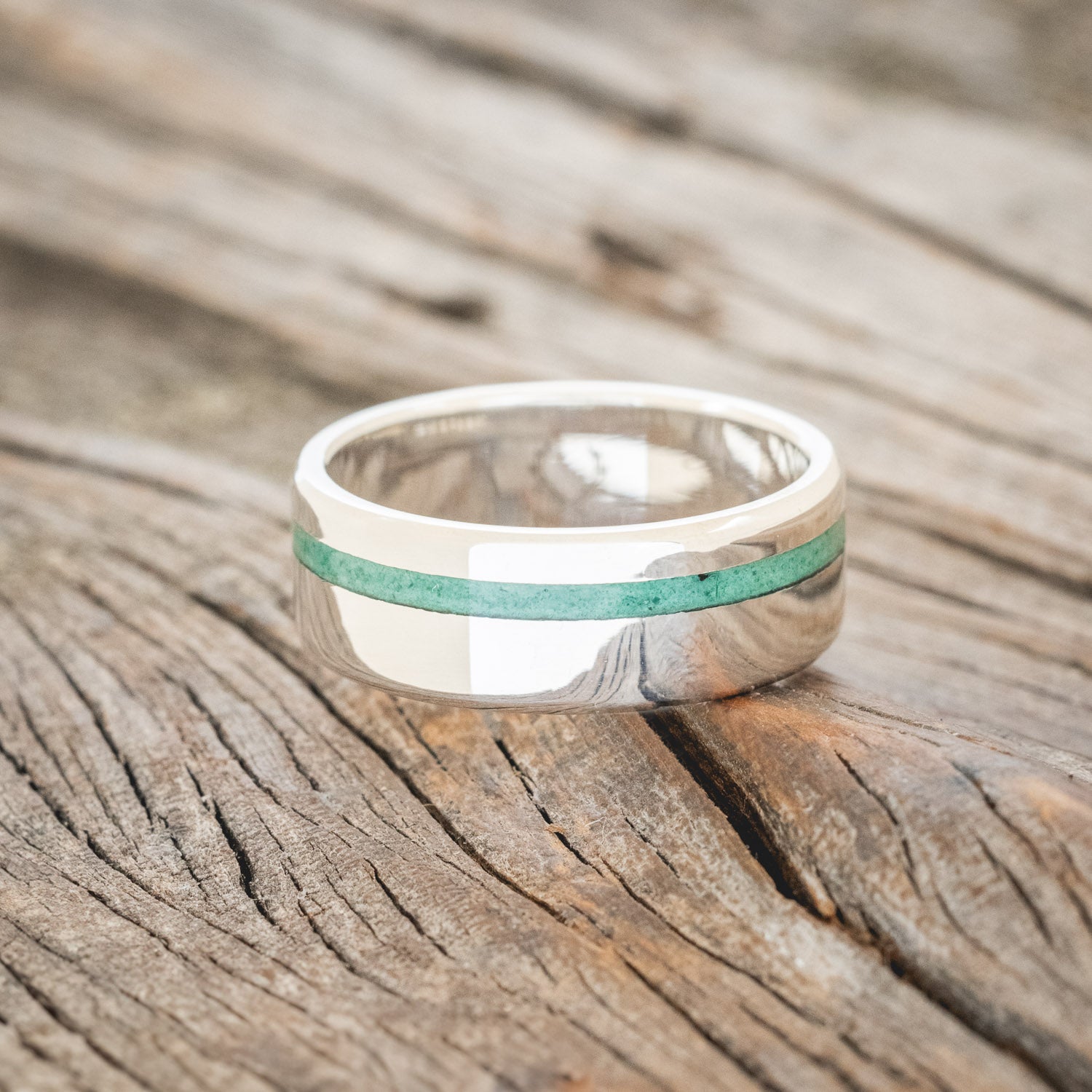 "VERTIGO" - MALACHITE WEDDING RING-9