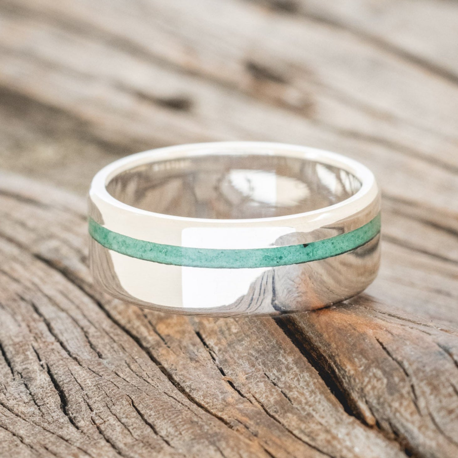 "VERTIGO" - MALACHITE WEDDING RING-9