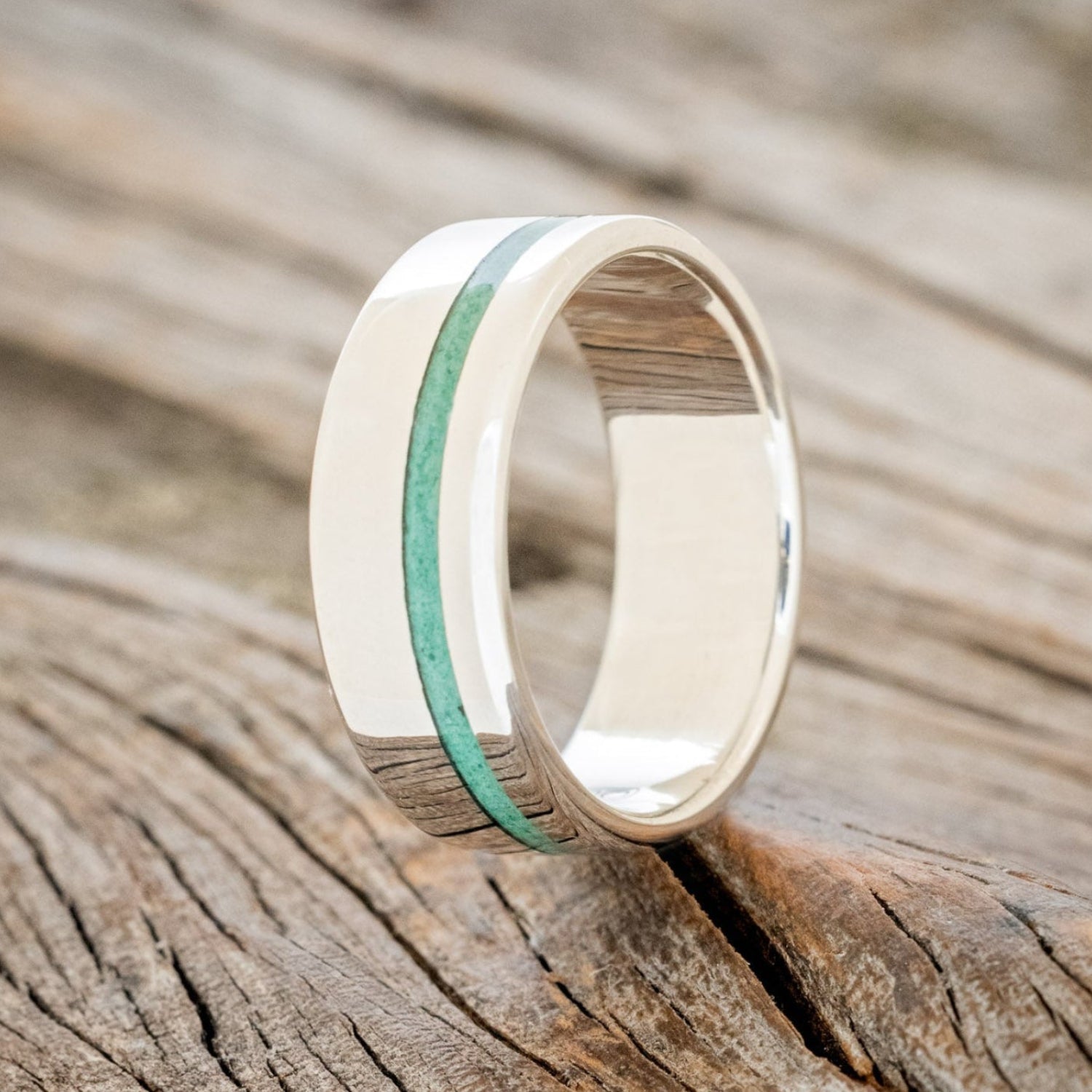 "VERTIGO" - MALACHITE WEDDING RING-7