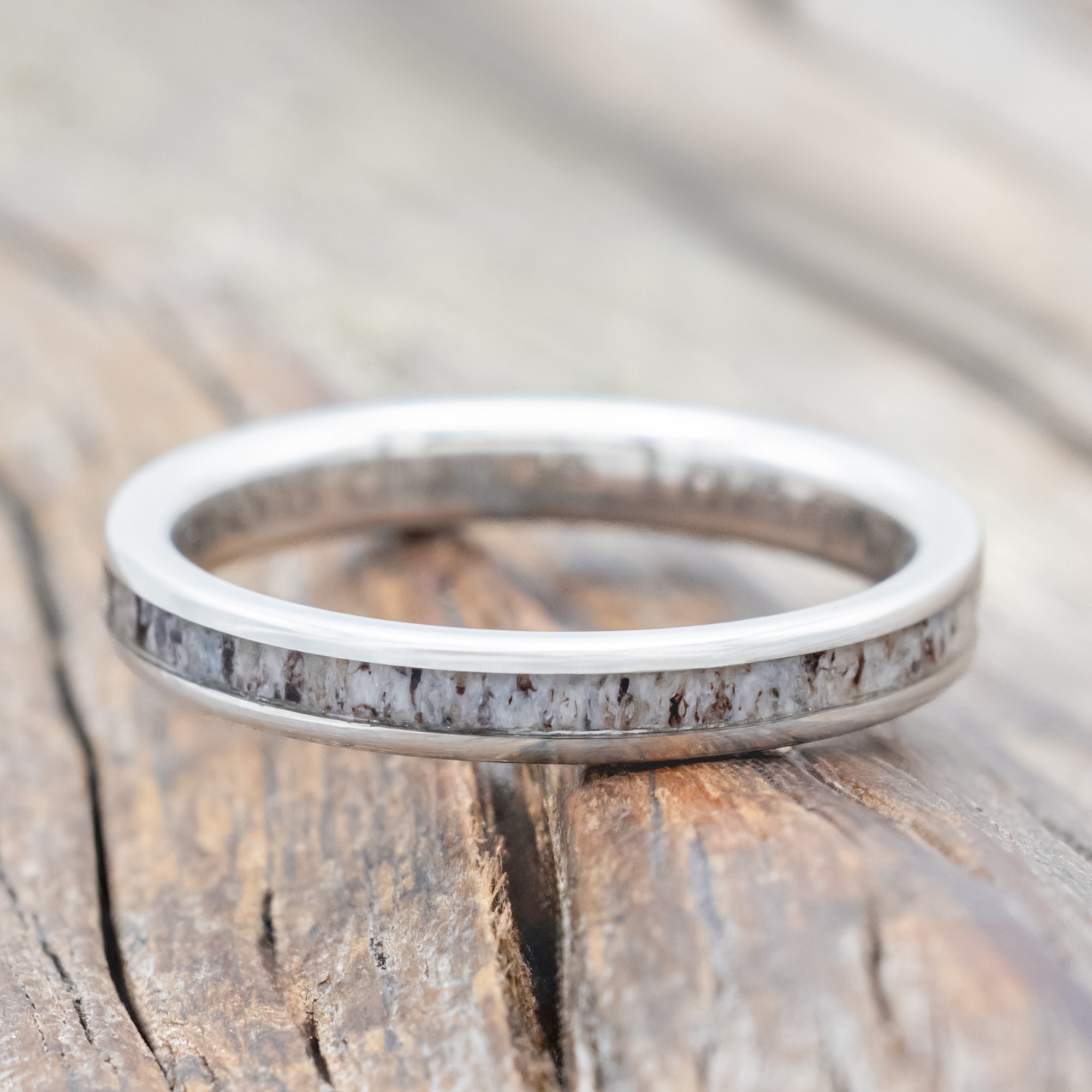 "VERTIGO" - MATCHING SET OF ANTLER WEDDING BANDS-Staghead Designs