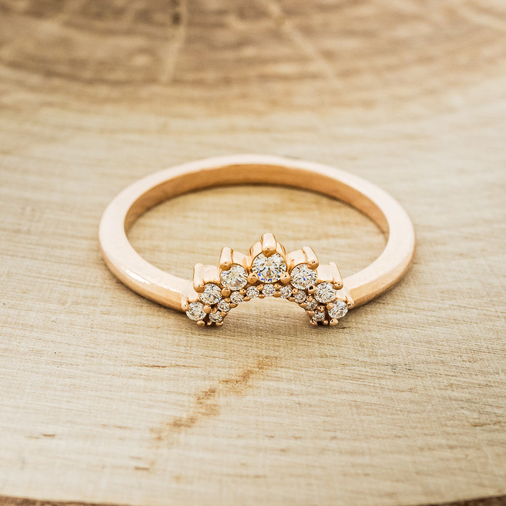 "ORNA" - ENGAGEMENT RING WITH DIAMOND ACCENTS & DIAMOND TRACER - MOUNTING ONLY - SELECT YOUR OWN STONE-14