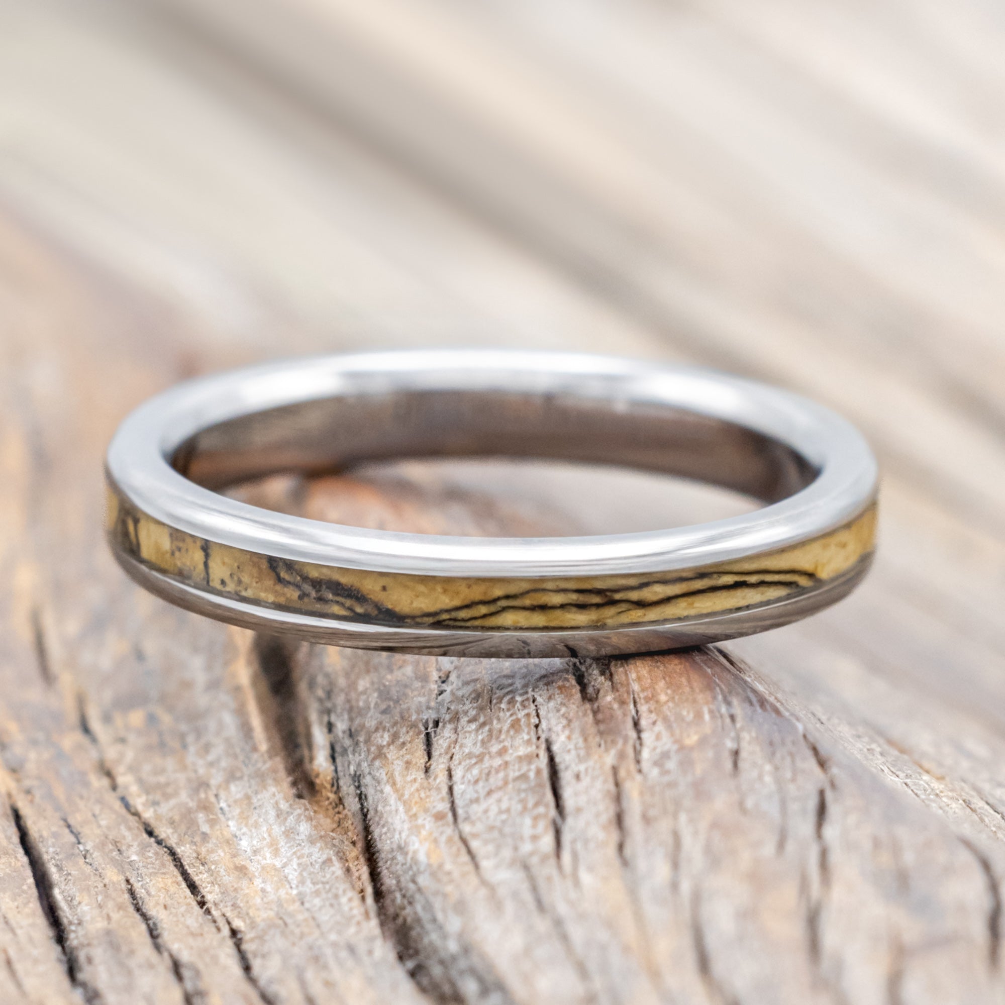 "ETERNA" - SPALTED MAPLE STACKING BAND-Staghead Designs