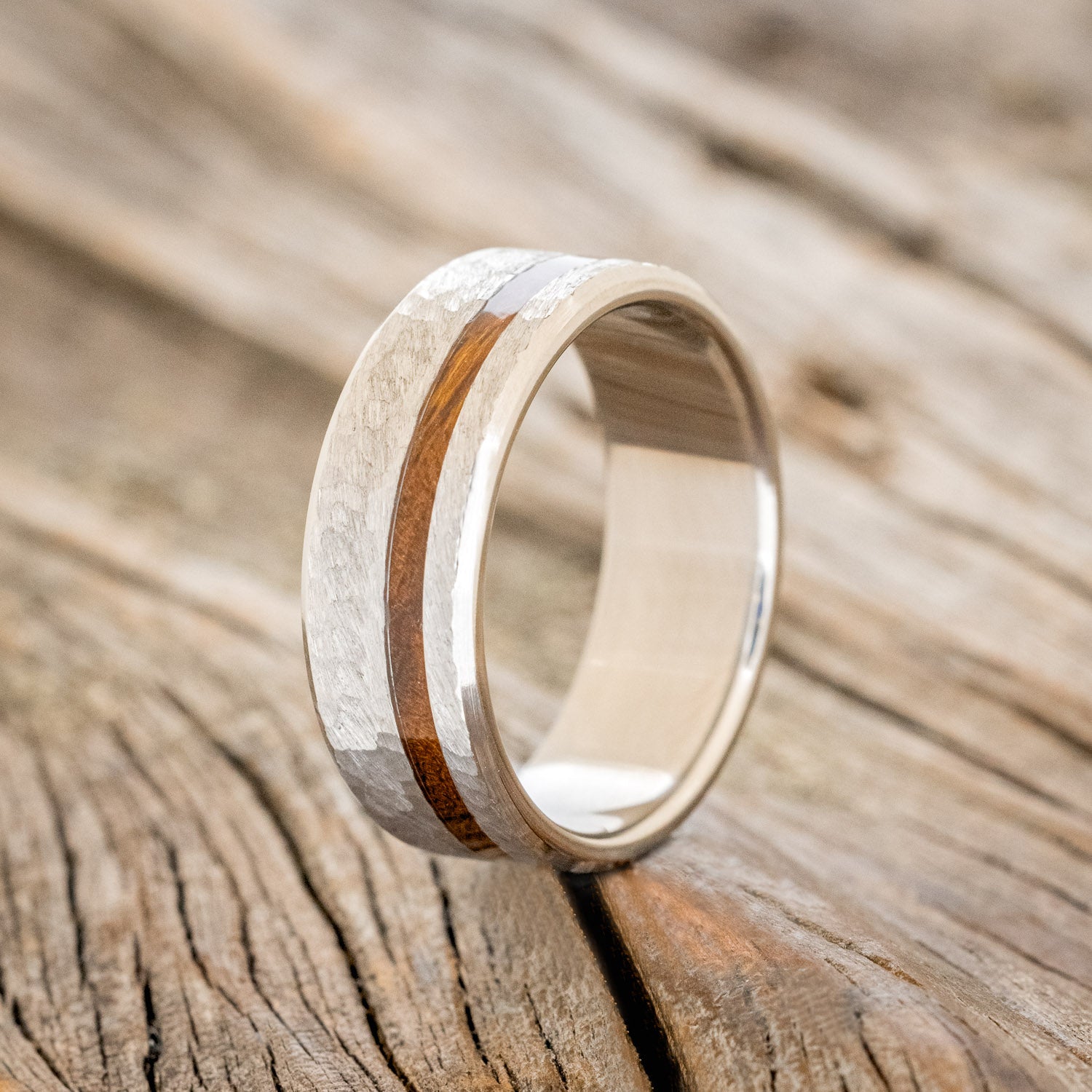 "VERTIGO" - IRONWOOD WEDDING BAND - READY TO SHIP-Staghead Designs