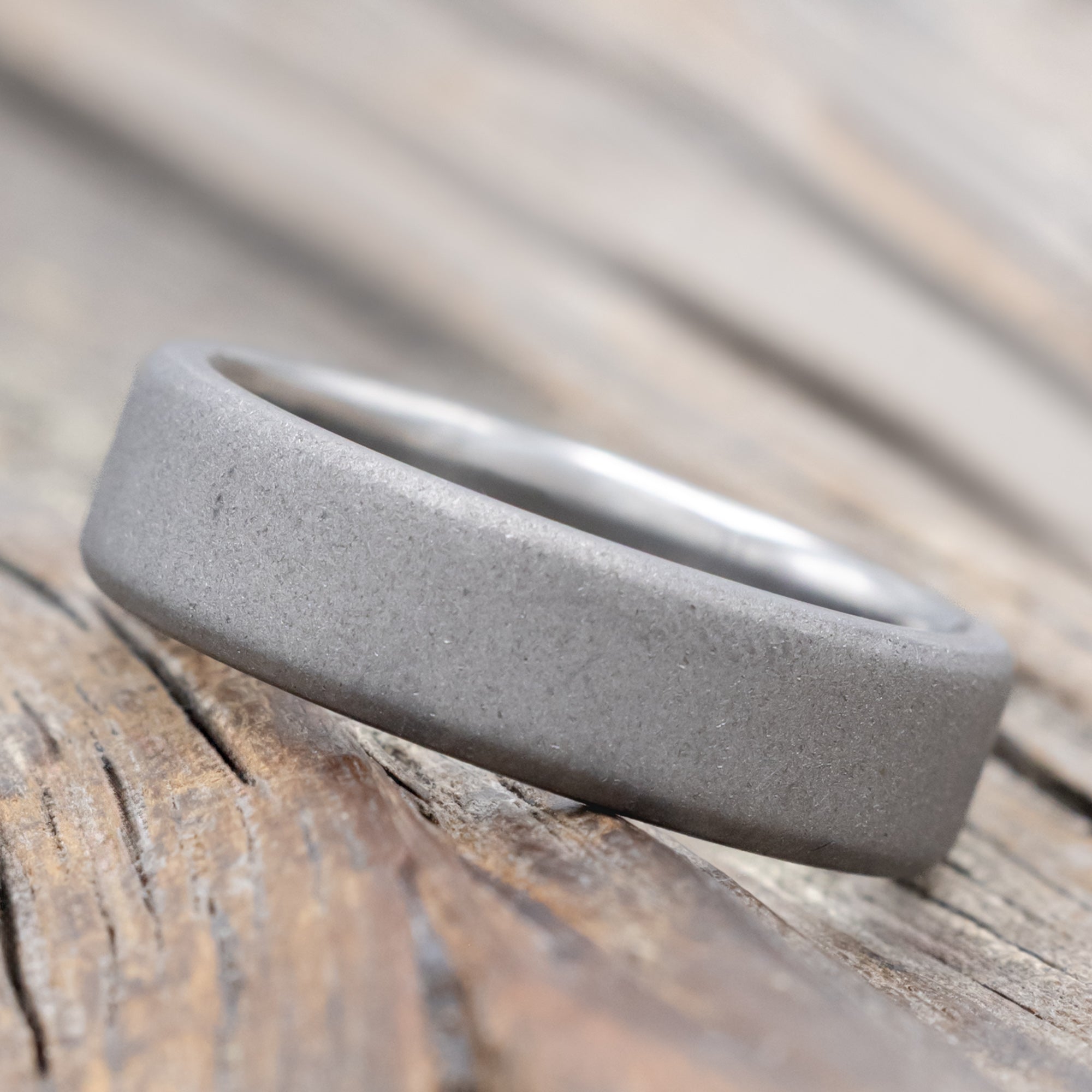 Sandblasted Wedding Band-Staghead Designs