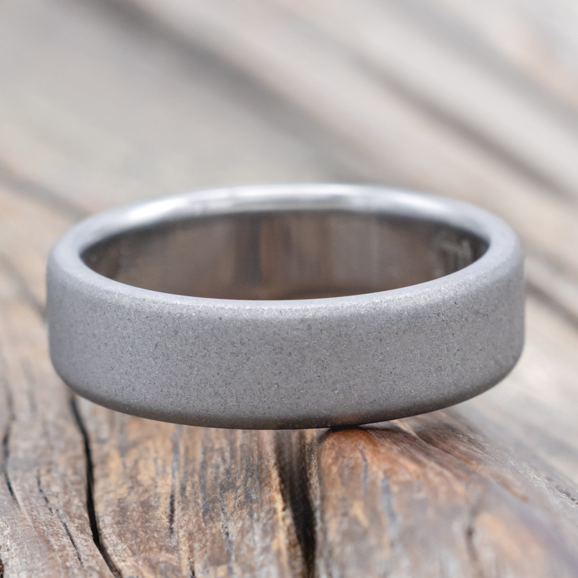 Sandblasted Wedding Band-Staghead Designs