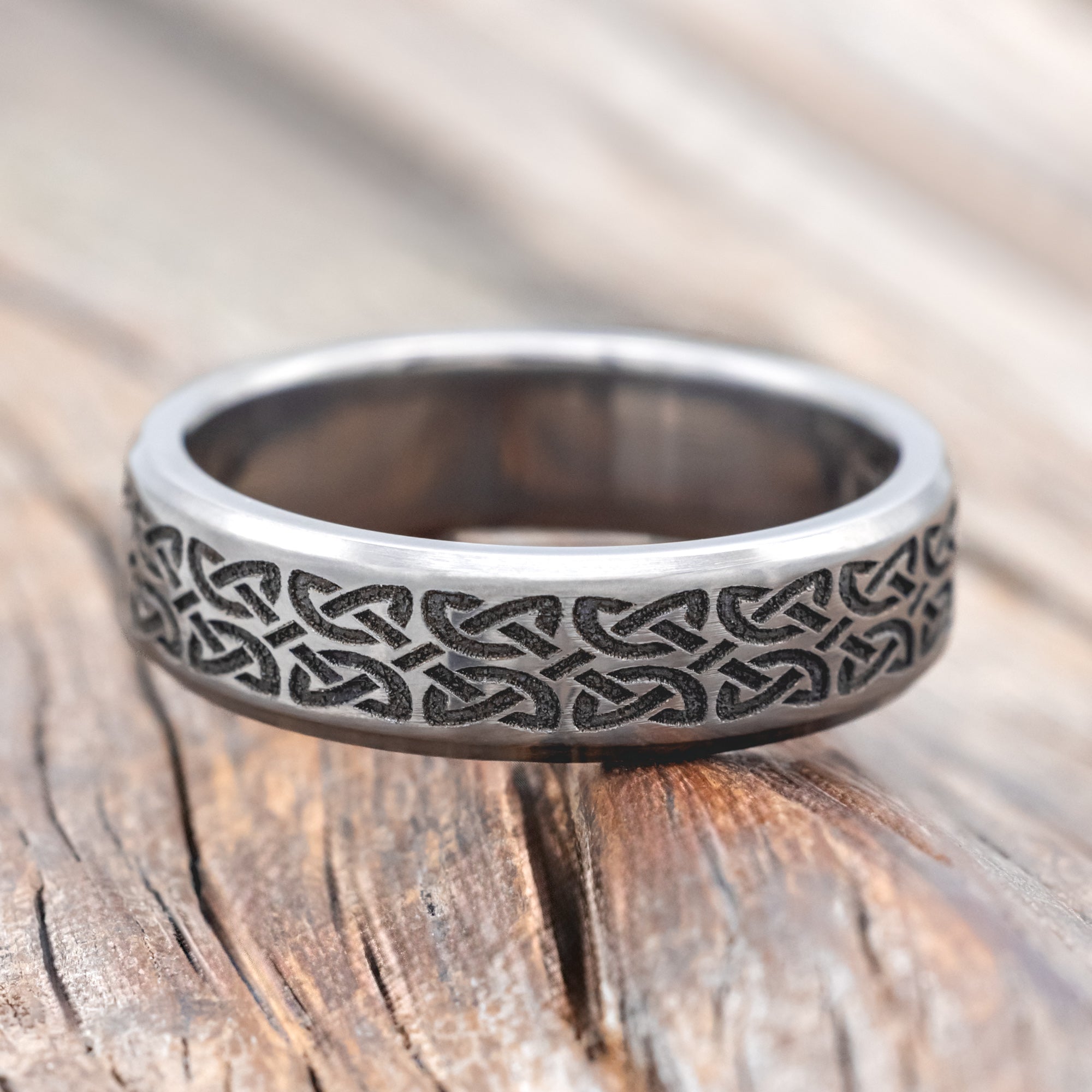 MATCHING SET OF CELTIC LOVE KNOT WEDDING BANDS-Staghead Designs