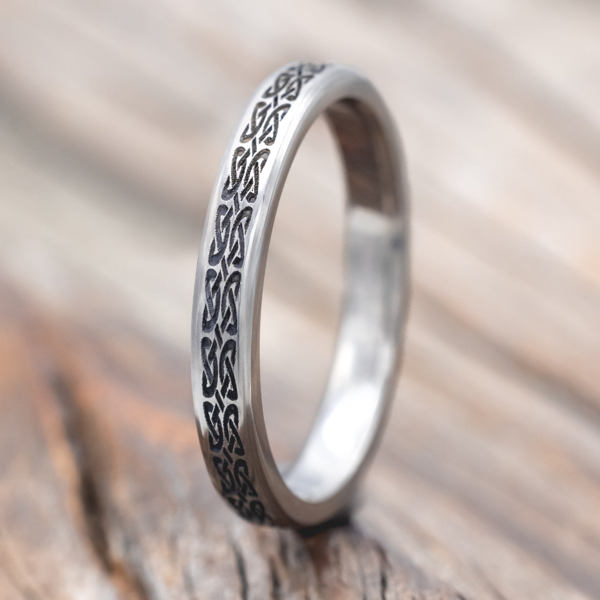 CELTIC LOVE KNOT WEDDING BAND-Staghead Designs