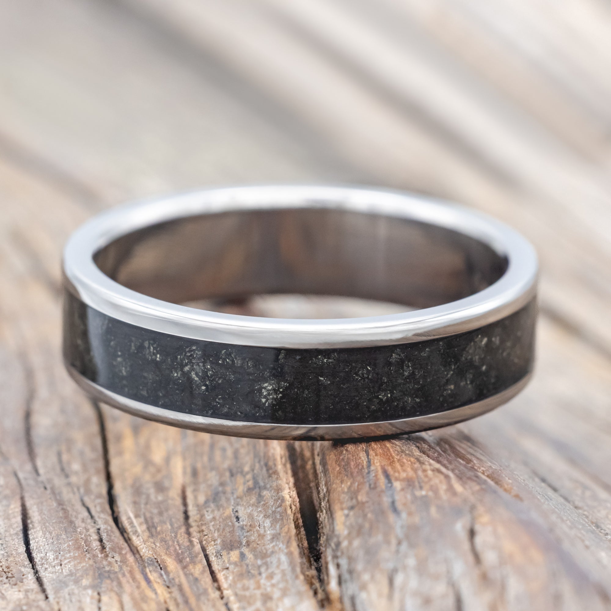 "RAINIER" - MATCHING SET OF PYRITE WEDDING BANDS-Staghead Designs