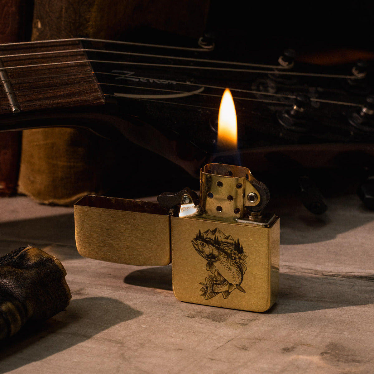 CUSTOM CLASSIC BLACK ICE LIGHTER BY ZIPPO-3