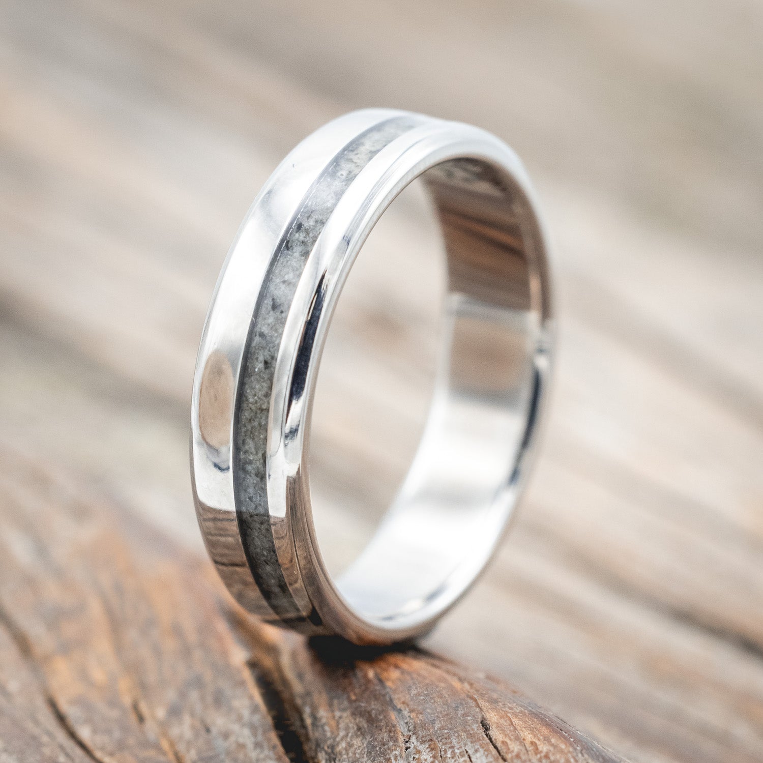 "VERTIGO" - MOONSTONE WEDDING RING-Staghead Designs