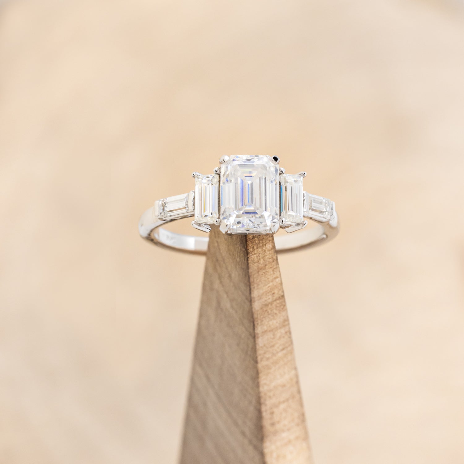 "GRETA" - EMERALD CUT MOISSANITE ENGAGEMENT RING-7
