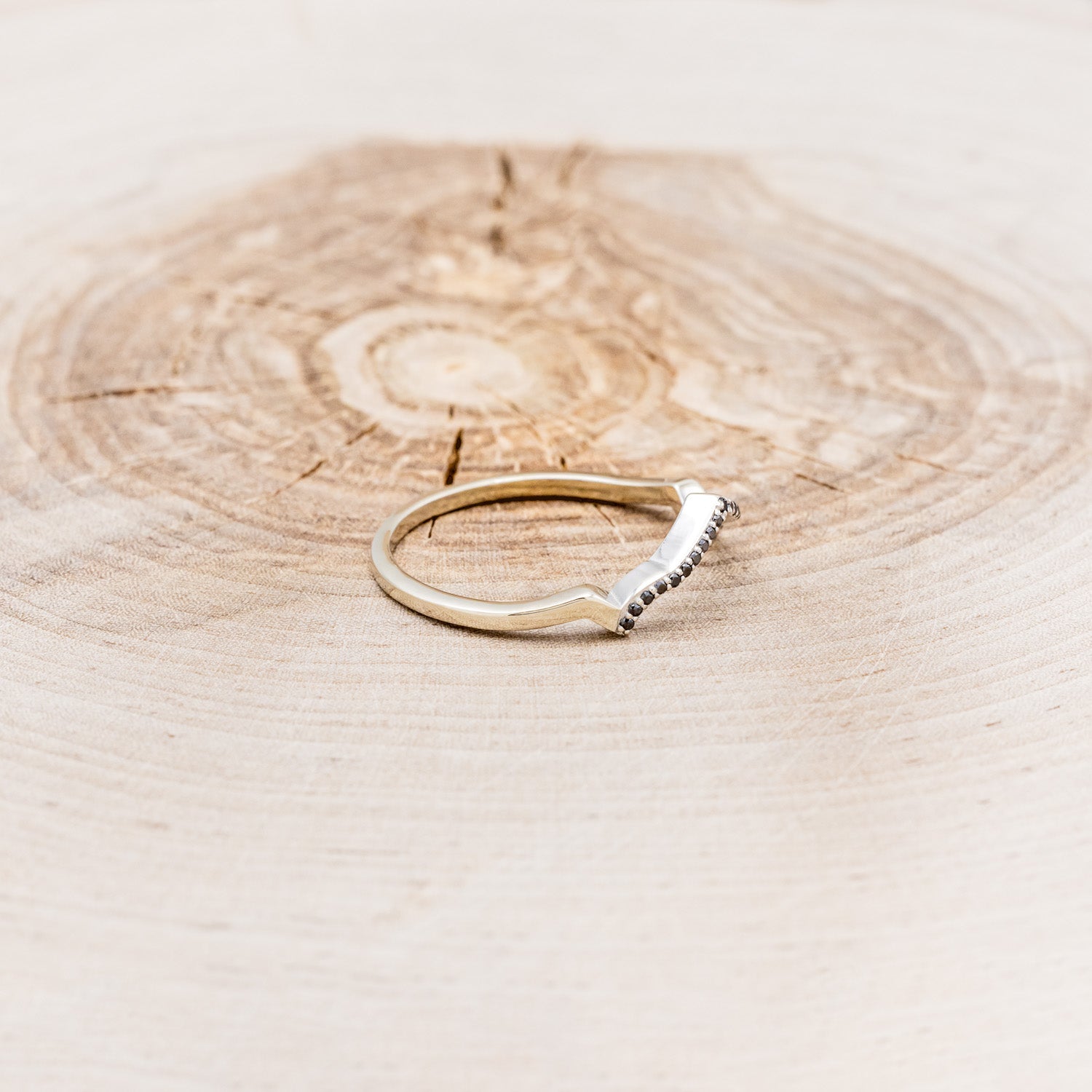 "LUCY IN THE SKY" 14K GOLD TRACER WITH BLACK DIAMOND ACCENTS-2