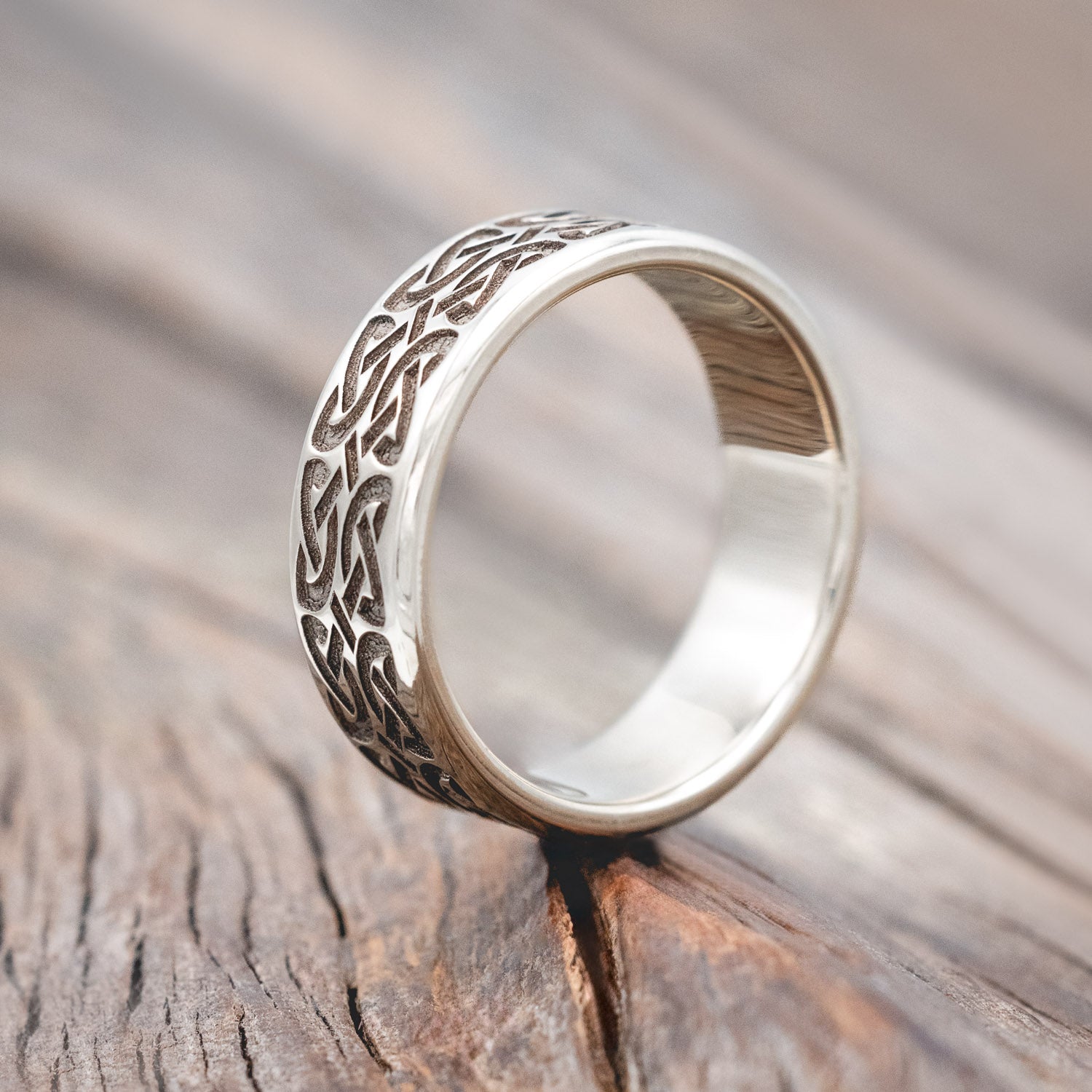 MATCHING SET OF CELTIC LOVE KNOT WEDDING BANDS-Staghead Designs