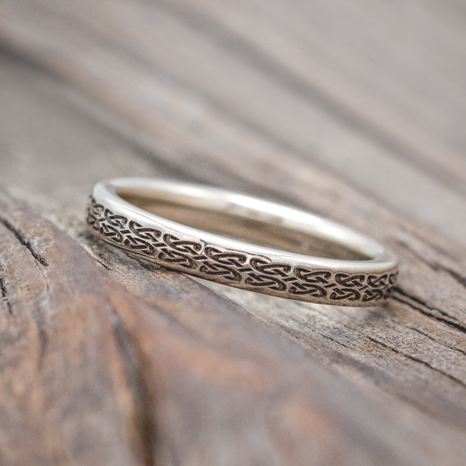 MATCHING SET OF CELTIC LOVE KNOT WEDDING BANDS-Staghead Designs