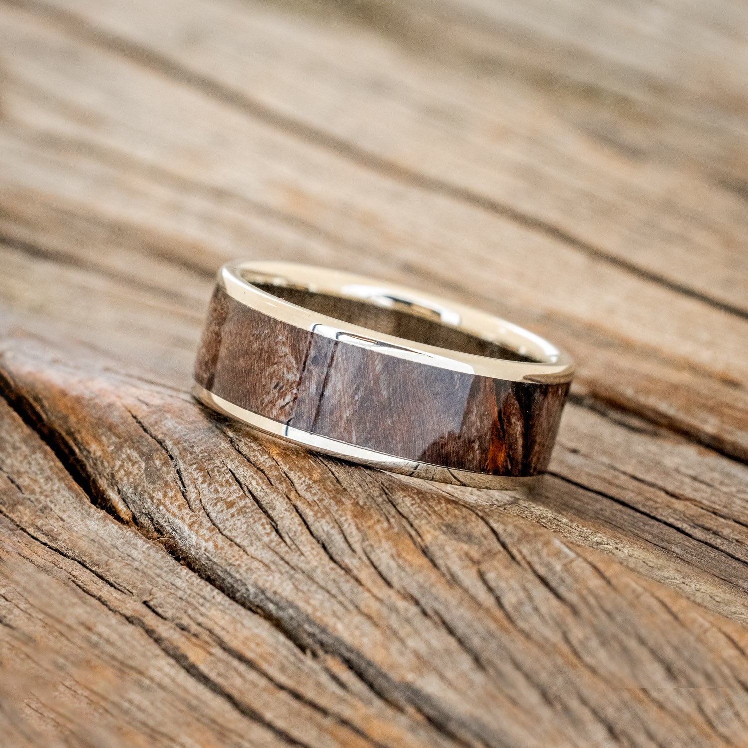 "RAINIER" - DARK MAPLE WOOD WEDDING RING-17