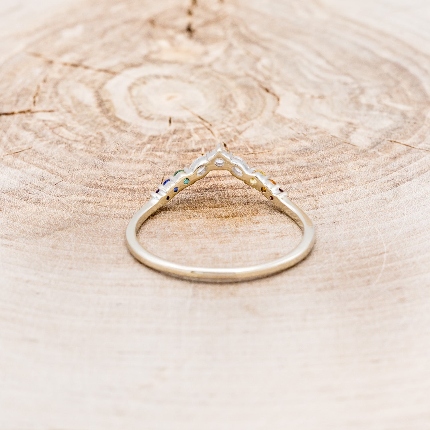 "REIGN" - MARQUISE PRIDE TRACER WITH RAINBOW ACCENT STONES-11