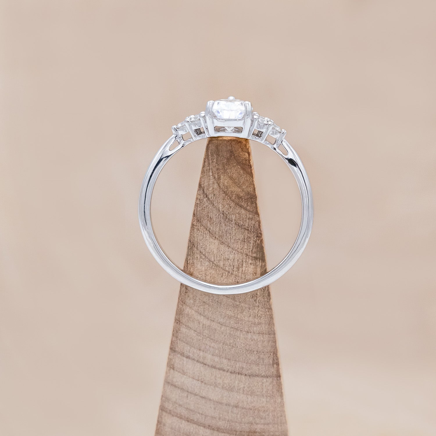 "RHEA" - PEAR CUT ENGAGEMENT RING WITH DIAMOND ACCENTS-Staghead Designs