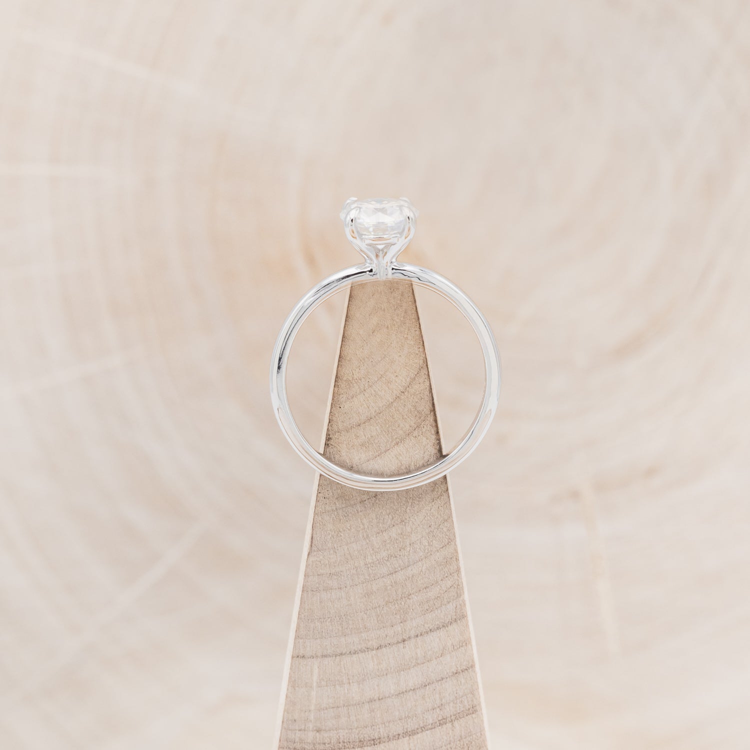 ROUND CUT MOISSANITE SOLITAIRE ENGAGEMENT RING-6