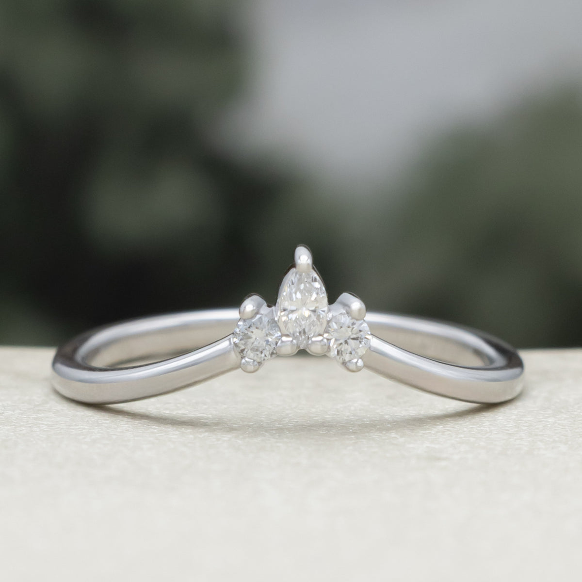 "Sage" - Dainty Tracer With Diamond Accents-Staghead Designs