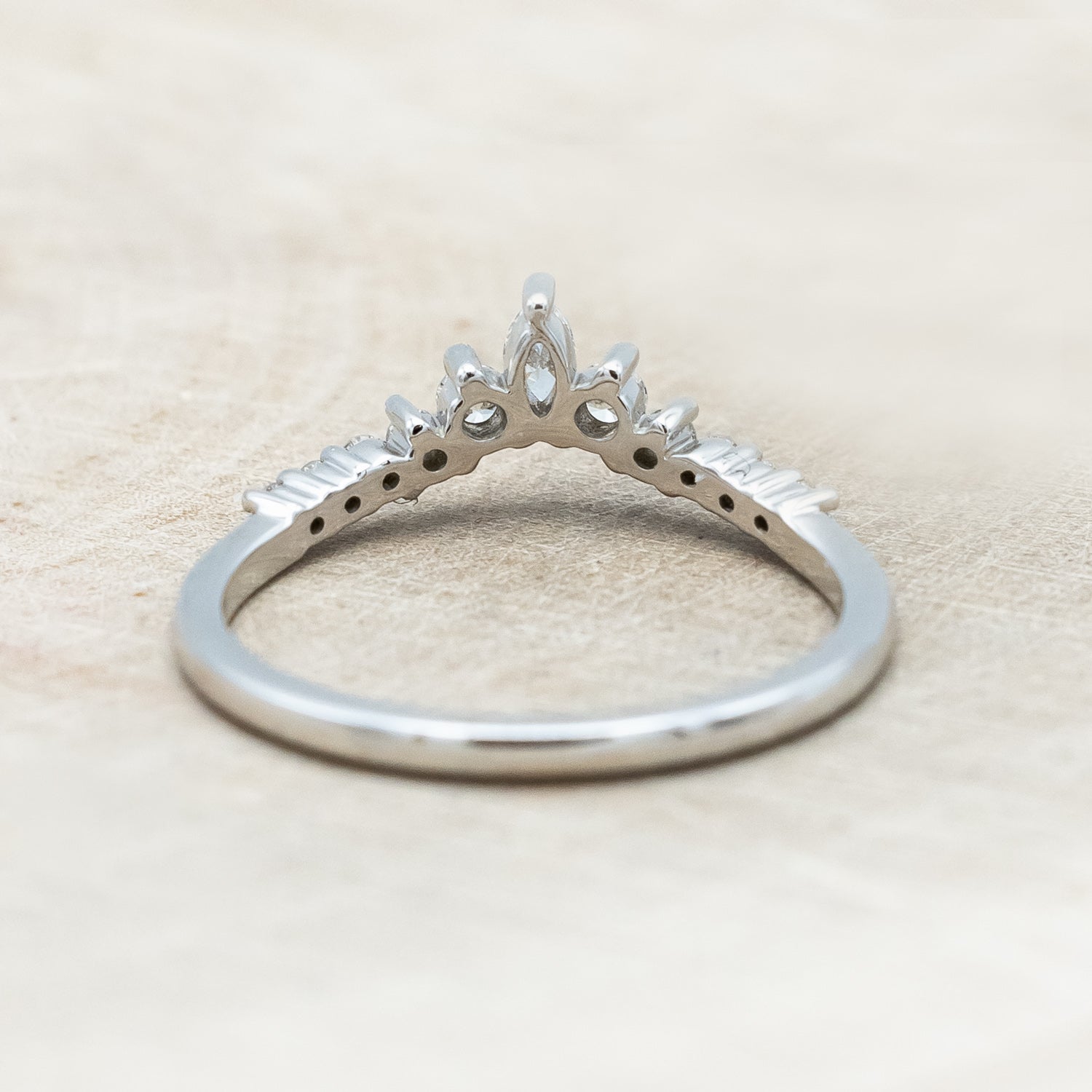 ONE-OF-A-KIND - "SAGE" - KITE CUT OREGON SUNSTONE ENGAGEMENT RING WITH DIAMOND ACCENTS & TRACER-Staghead Designs