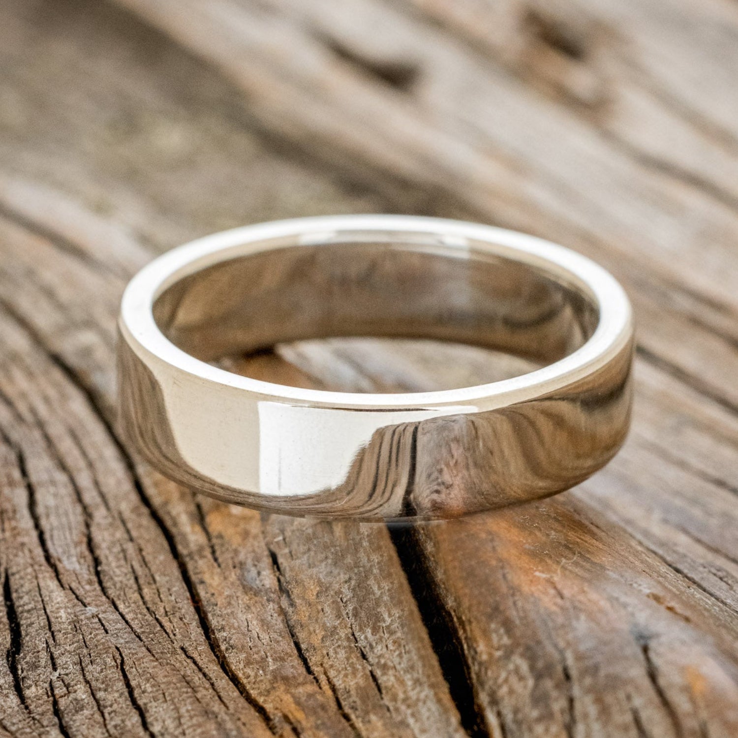 SOLID METAL HAND-TURNED WEDDING BAND-9