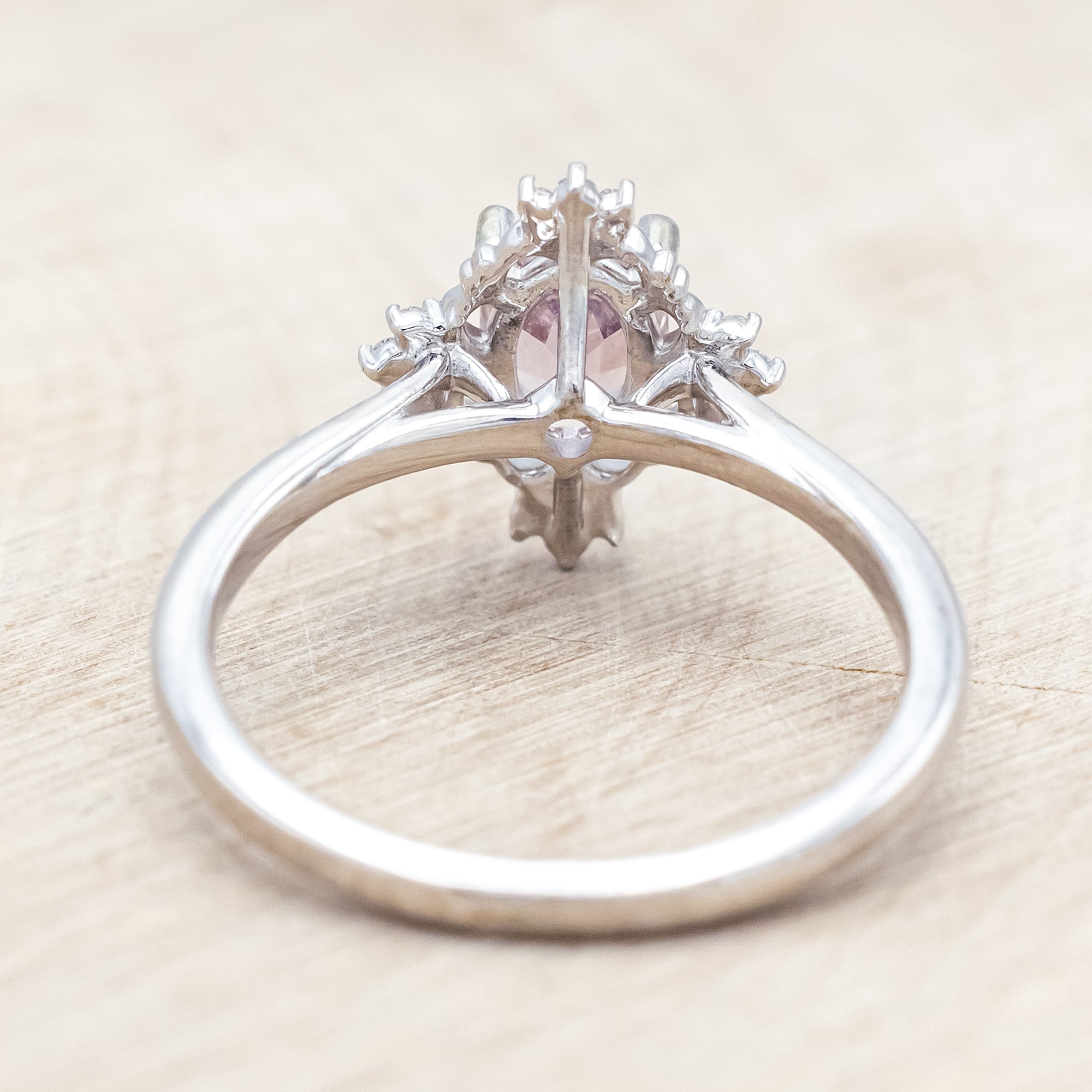 "TREVA" - ENGAGEMENT RING WITH DIAMOND ACCENTS - MOUNTING ONLY - SELECT YOUR OWN STONE-Staghead Designs