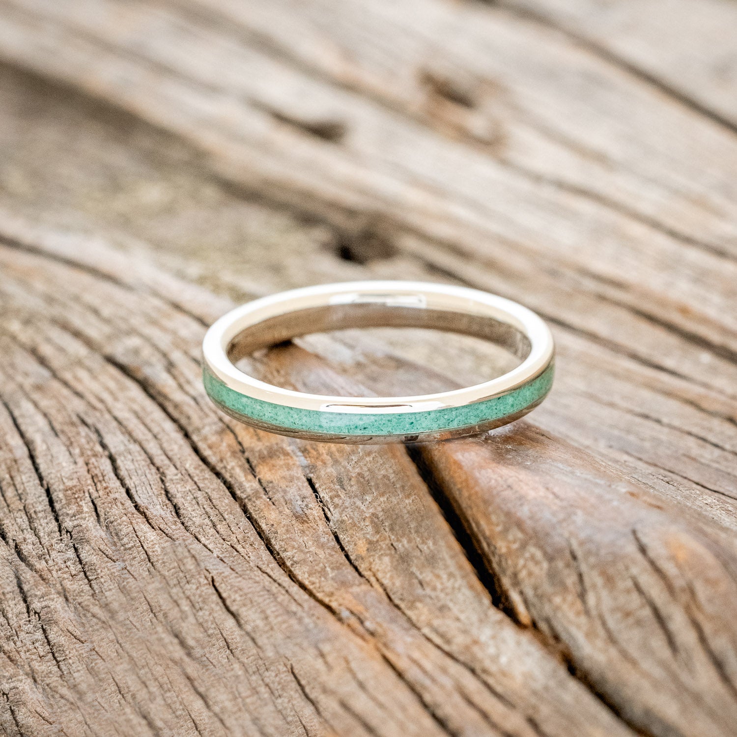 "VERTIGO" - MATCHING SET OF MALACHITE WEDDING BANDS-28